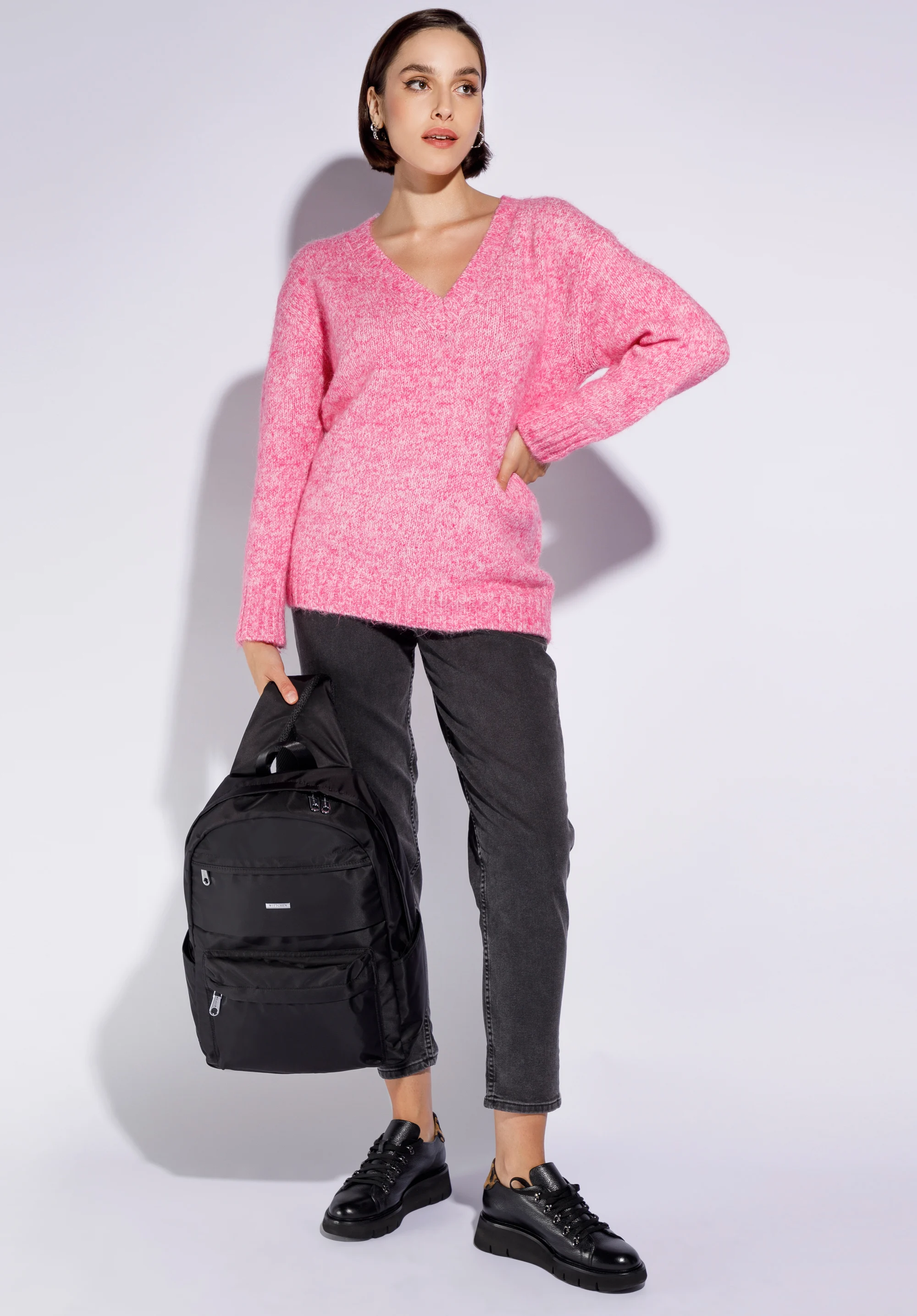 Damski plecak z nylonu duży