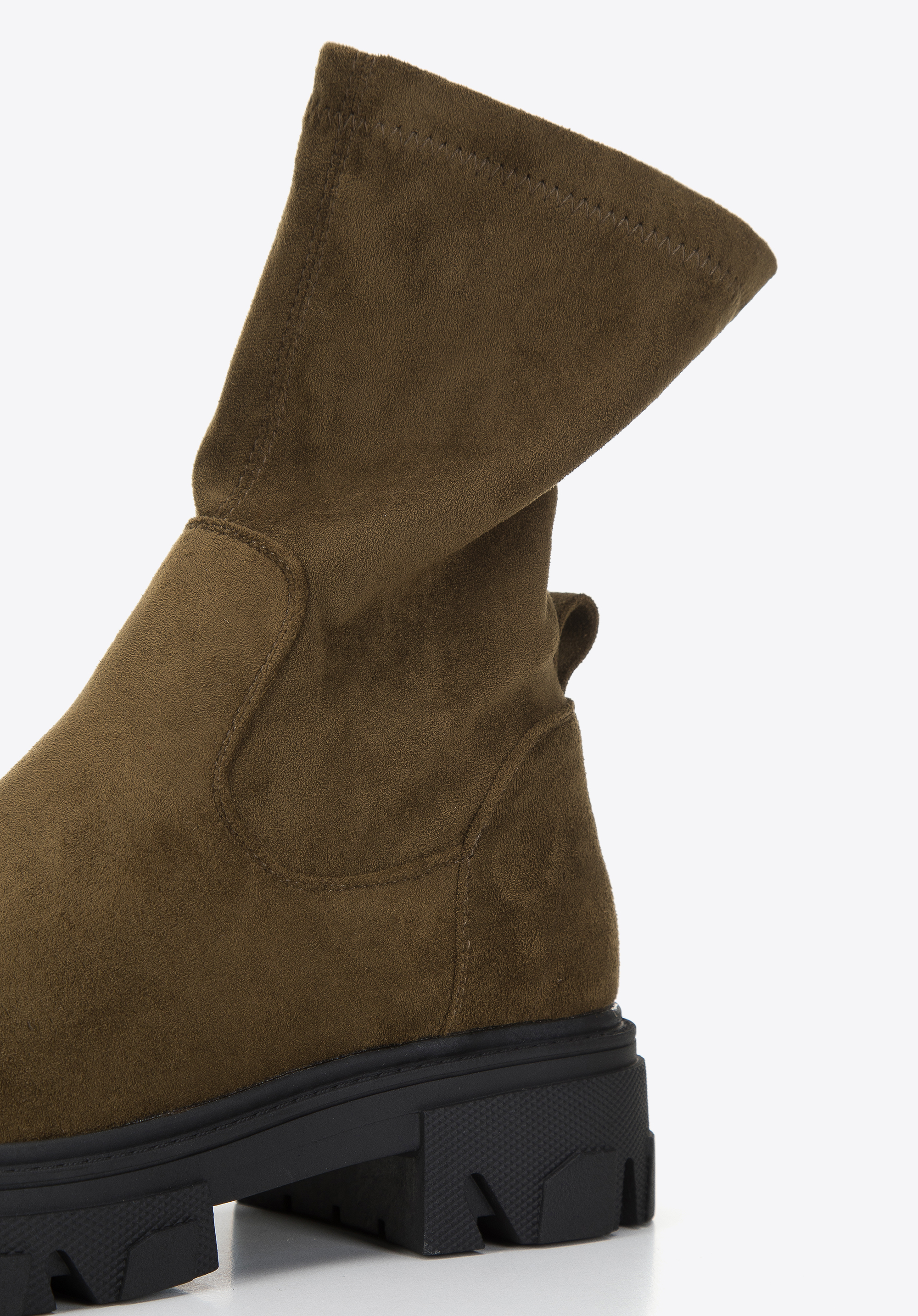 Damskie botki z elastyczną cholewką