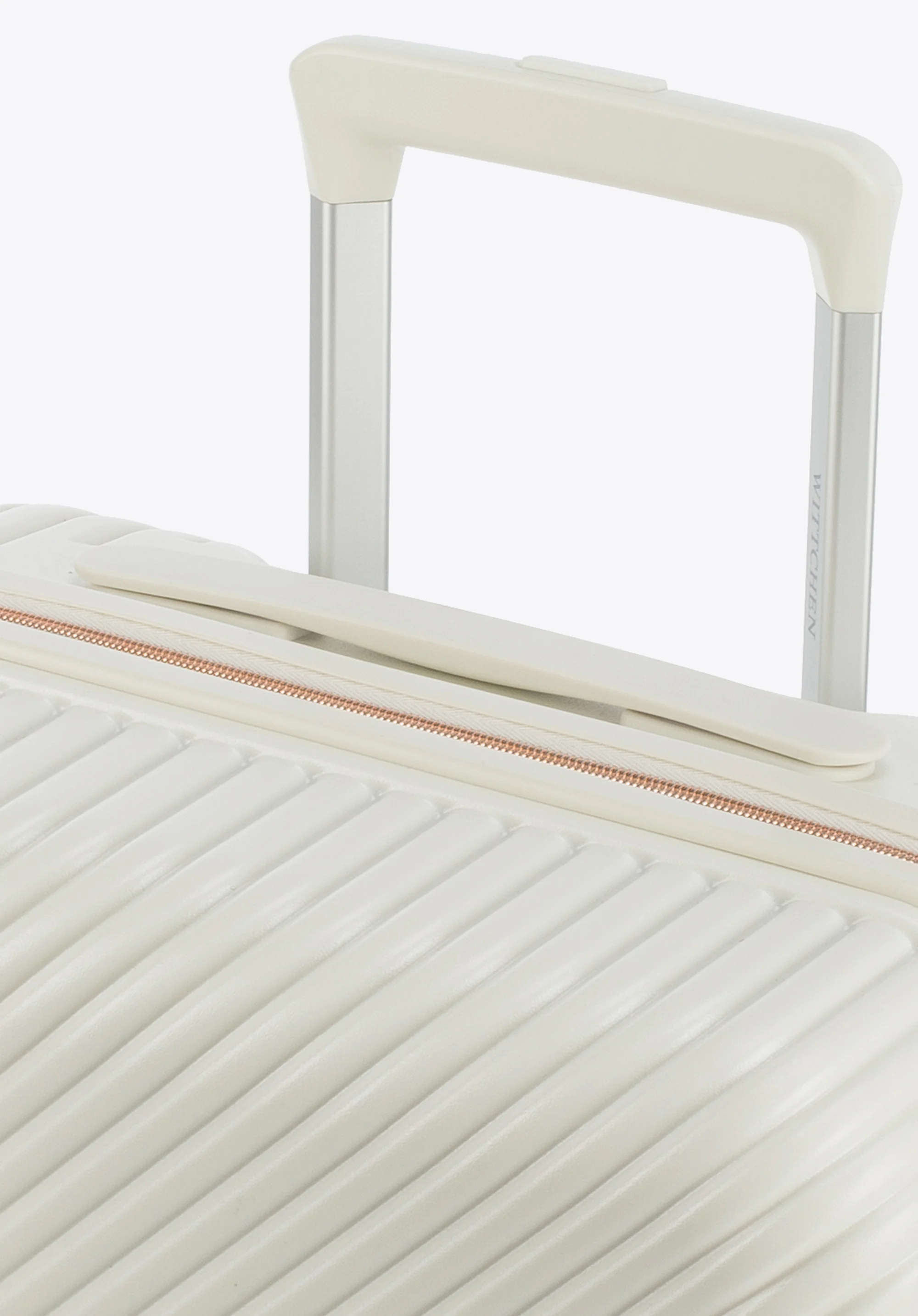 Walizka kabinowa z polikarbonu w paseczki