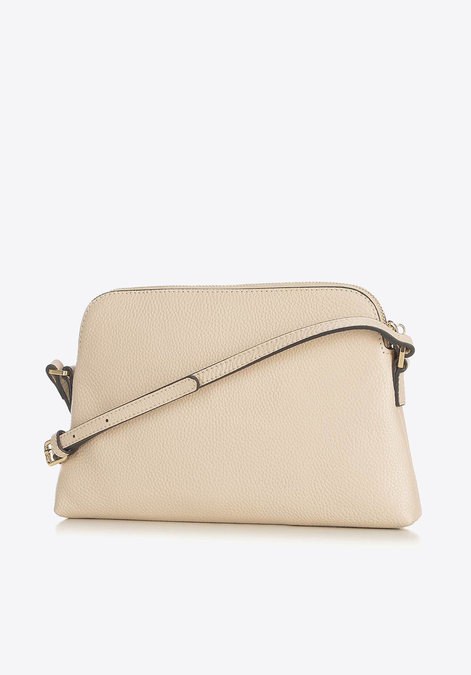 Damska listonoszka skórzana trapezowa