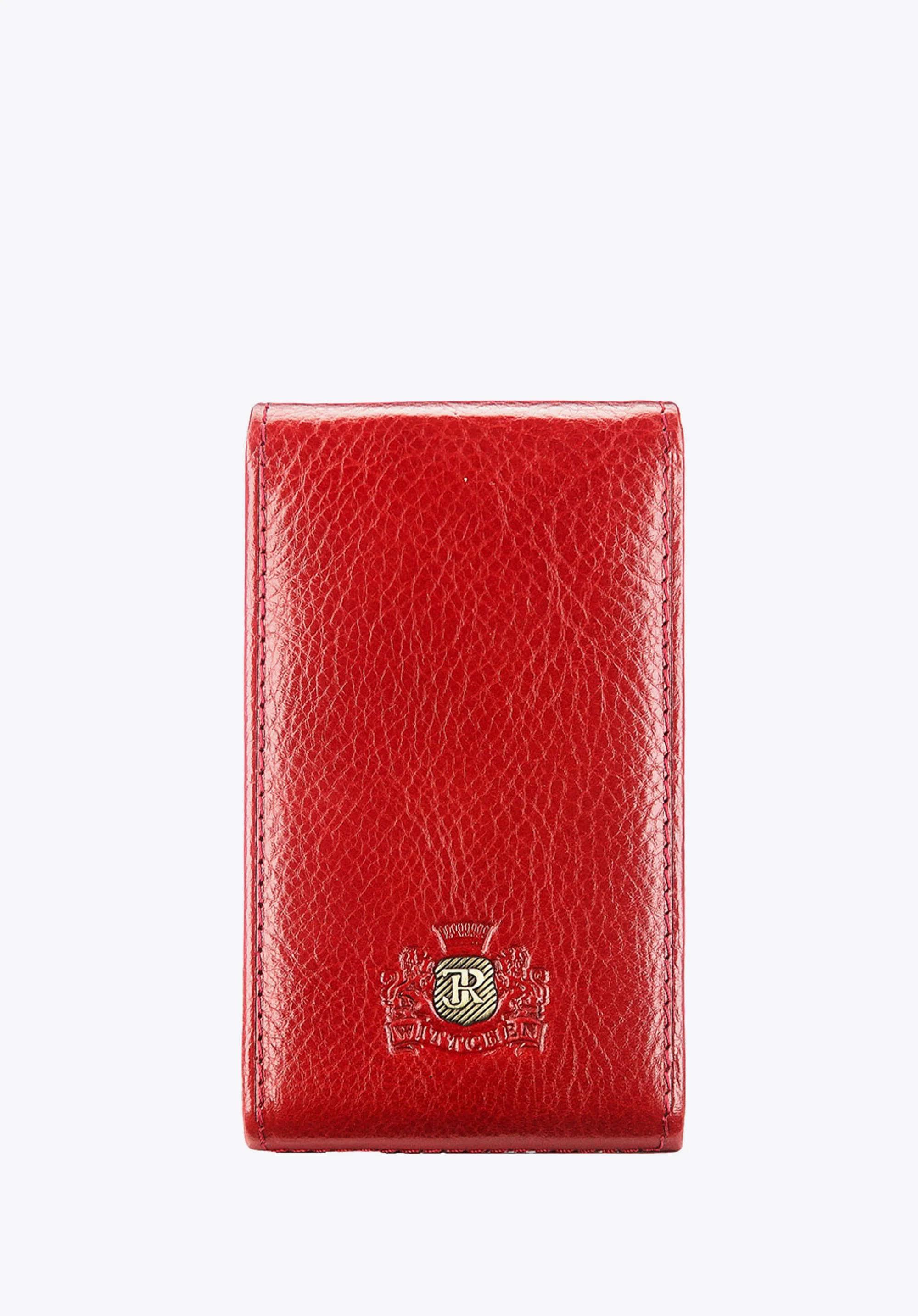 Etui na wizytówki ze skóry proste