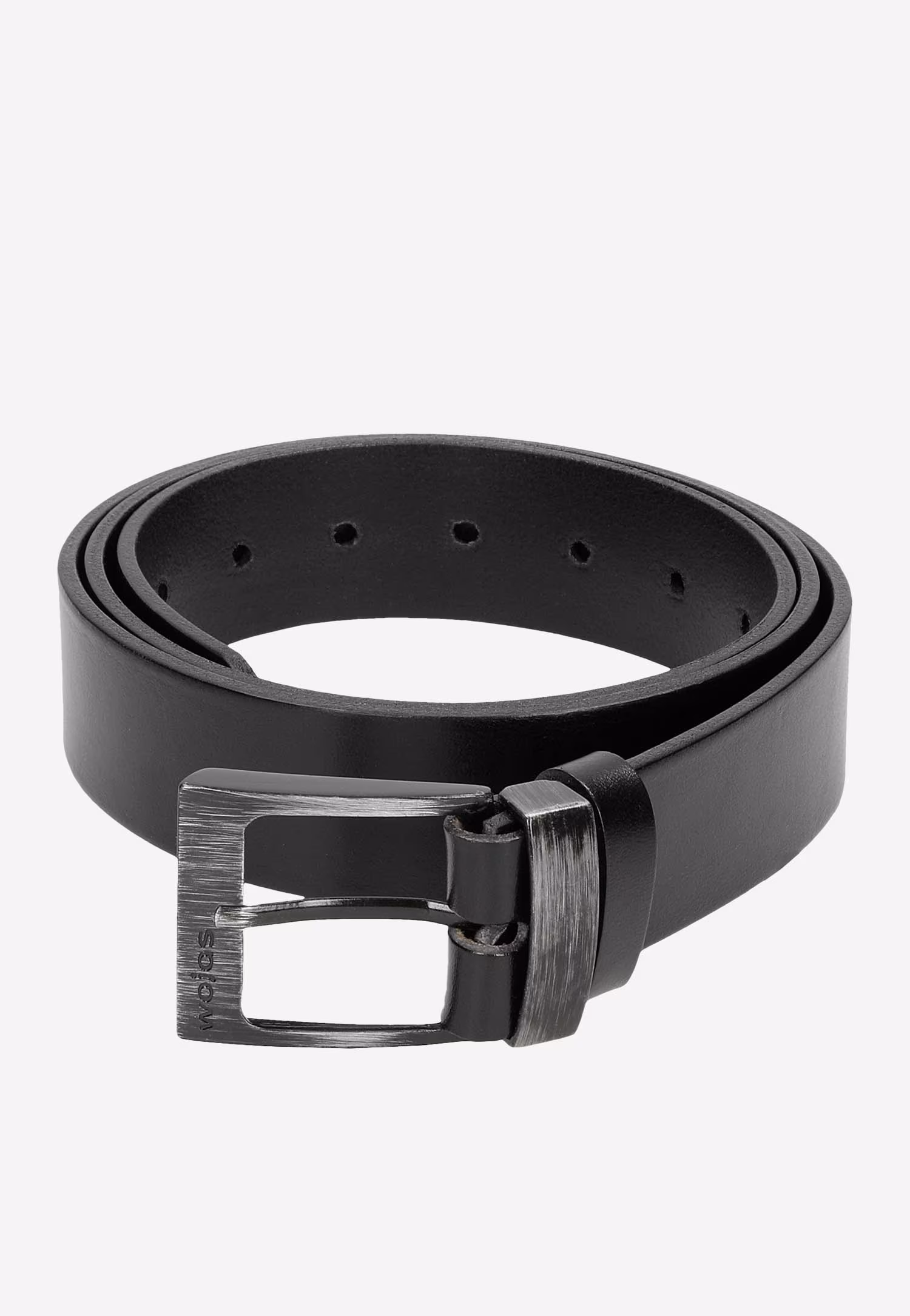 Skórzany czarny pasek męski