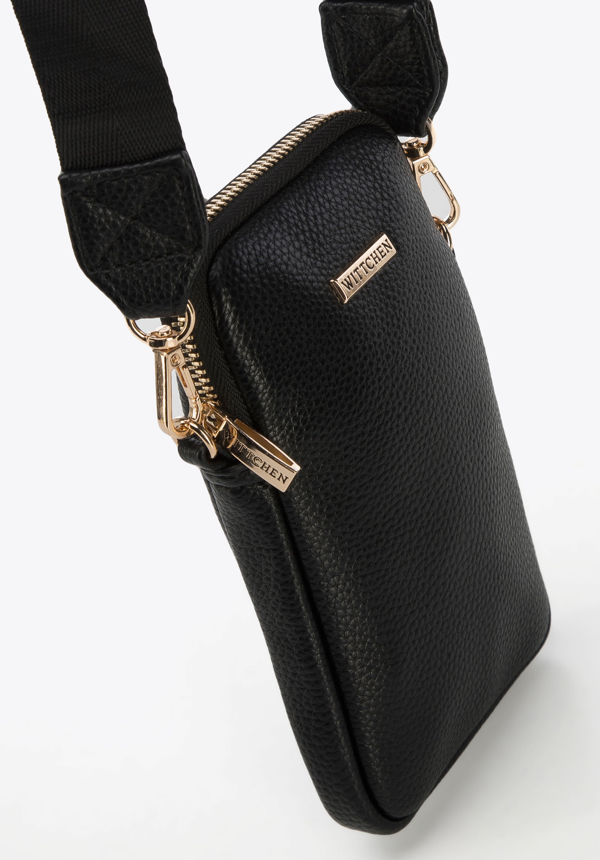 Minitorebka z groszkowanej ekoskóry