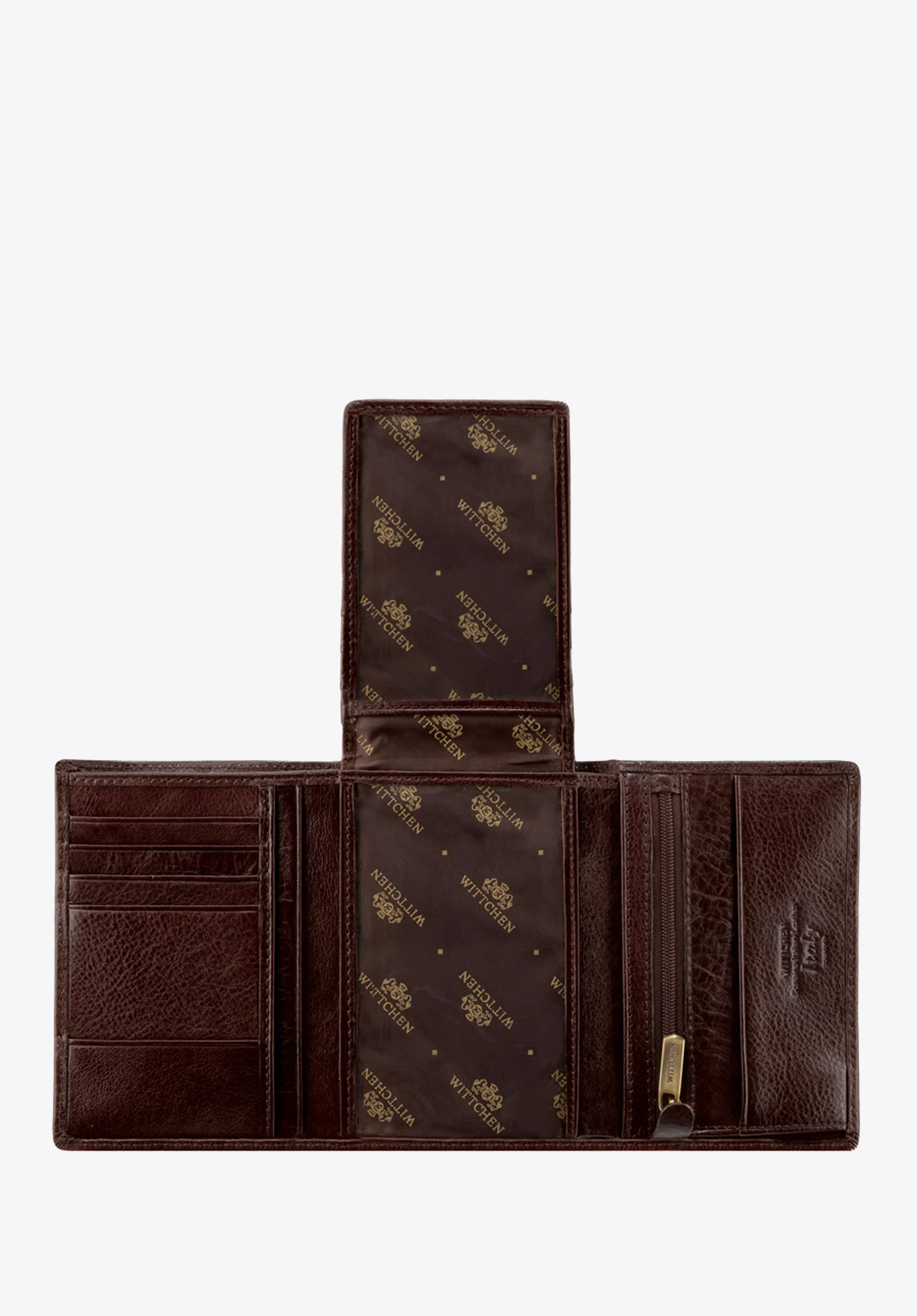 Męski portfel skórzany z wysuwanym panelem