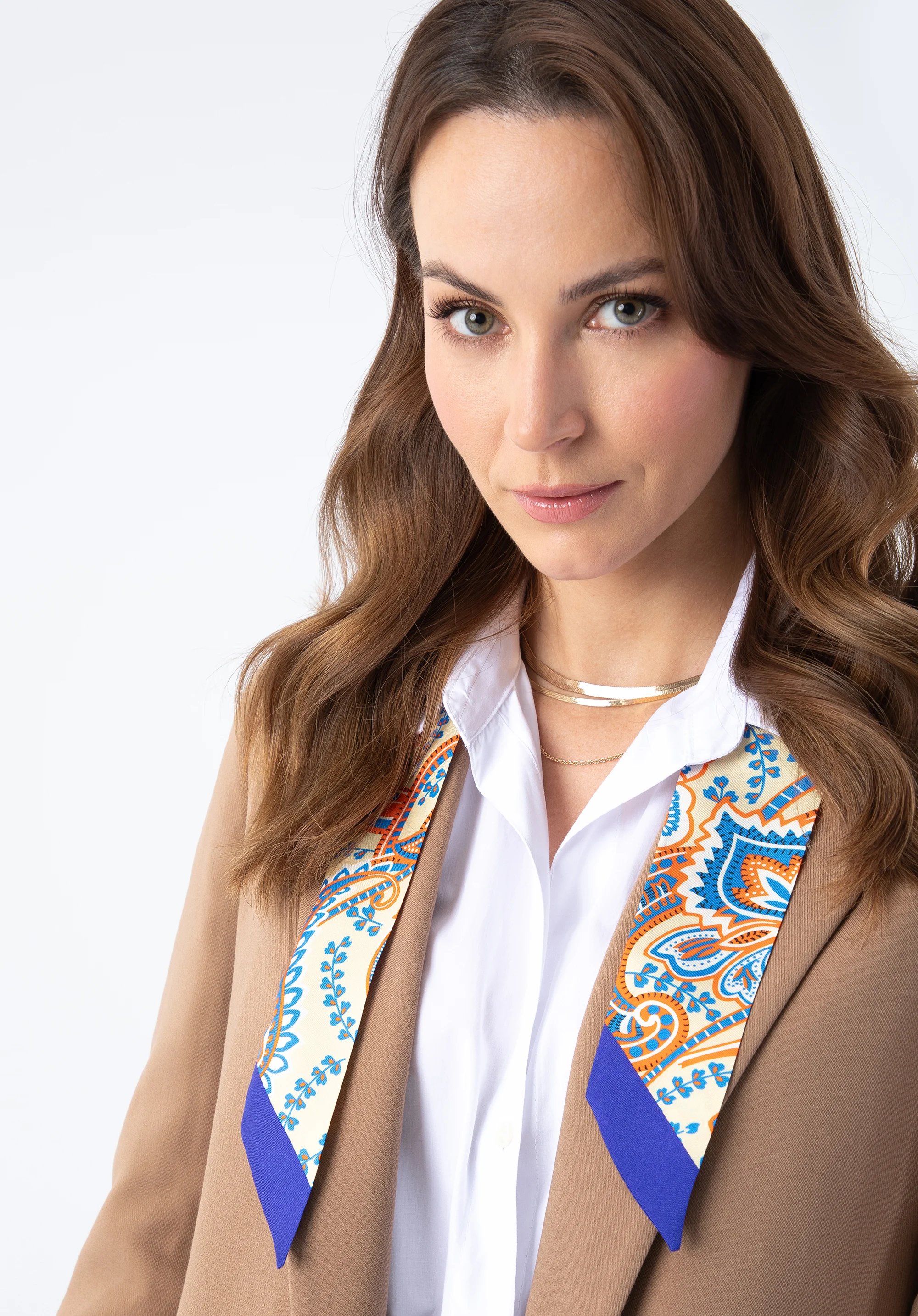 Damska apaszka twilly z jedwabiu