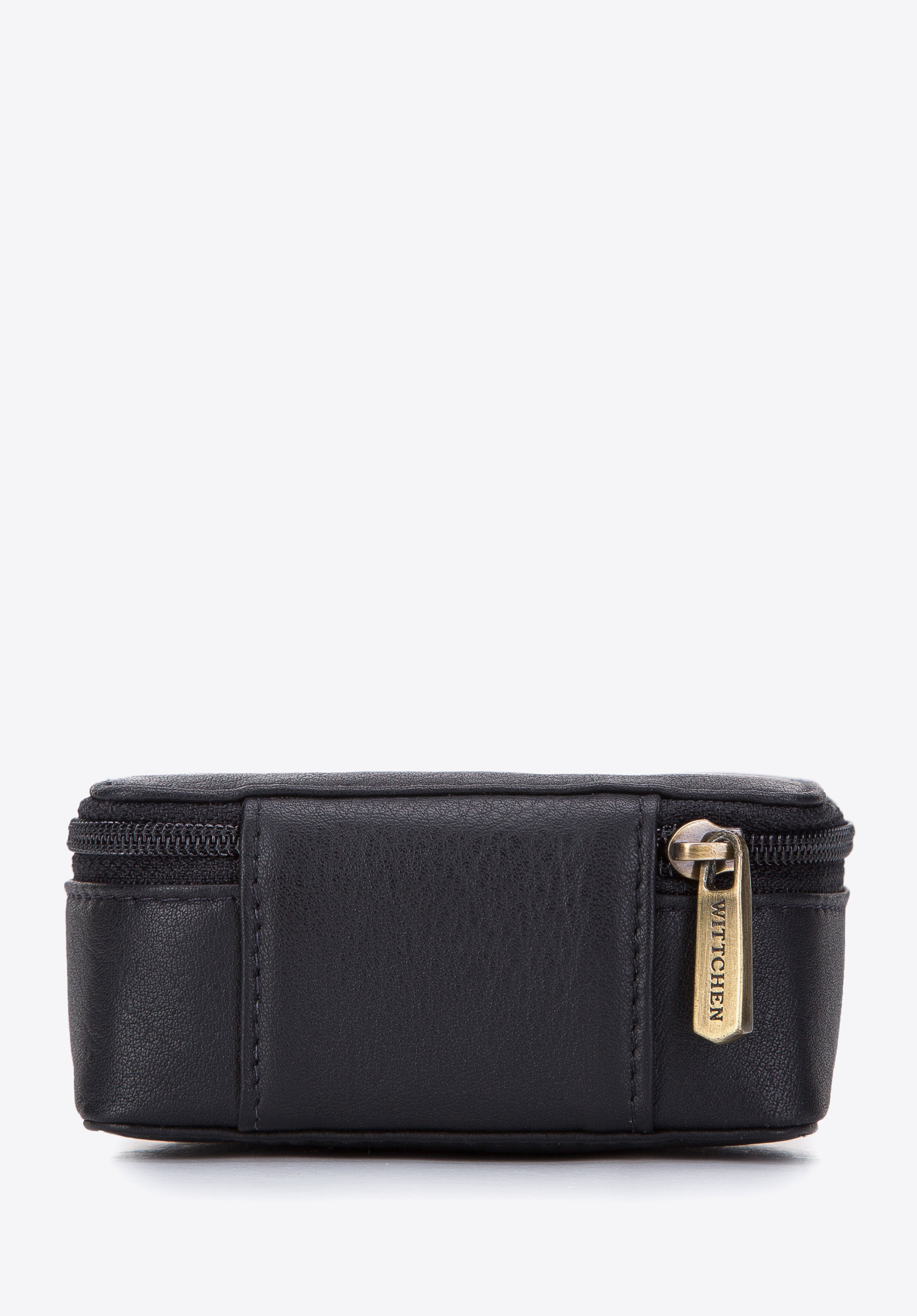 Minikosmetyczka ze skóry naturalnej pudełkowa