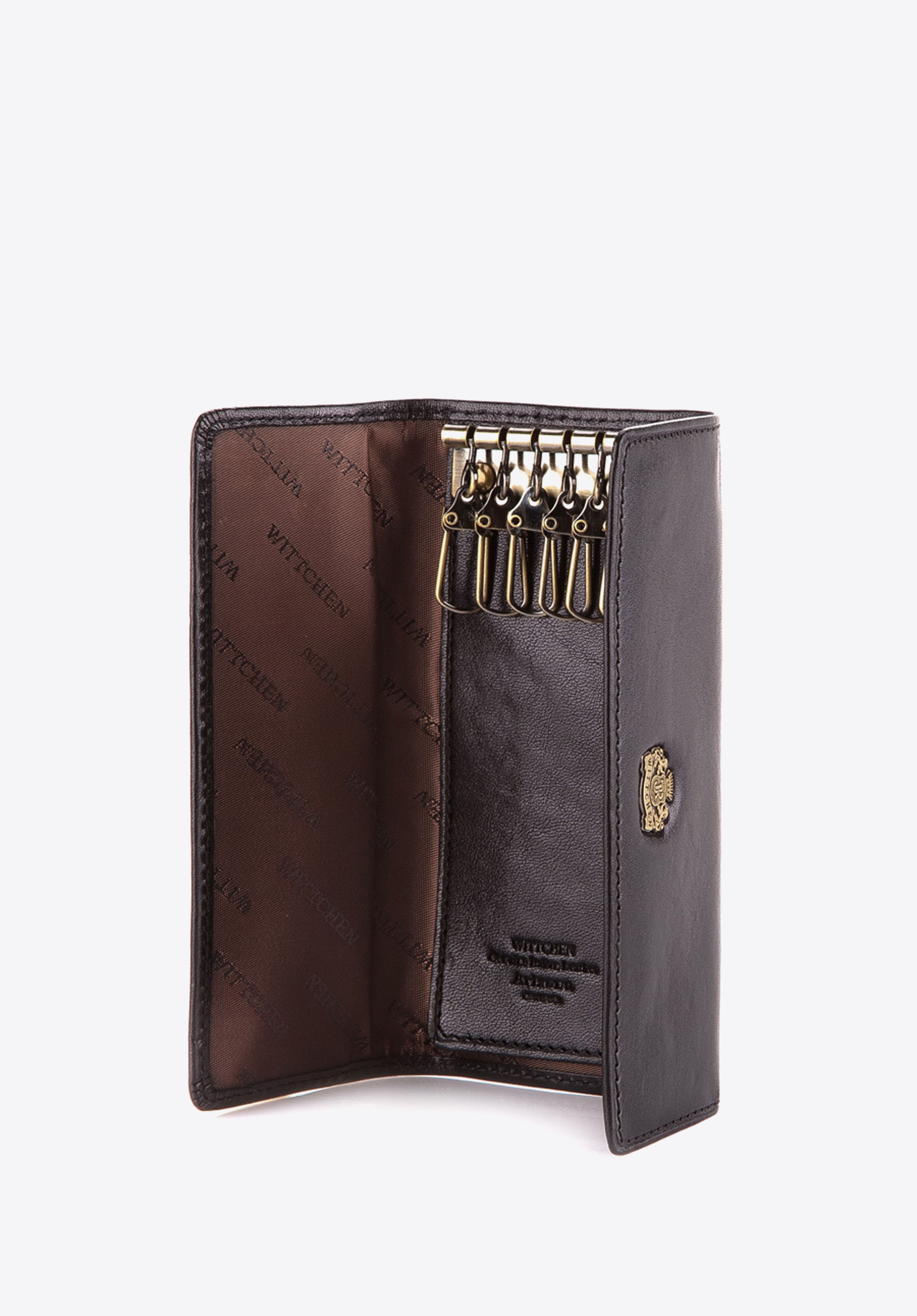 Etui na klucze ze skóry z herbem