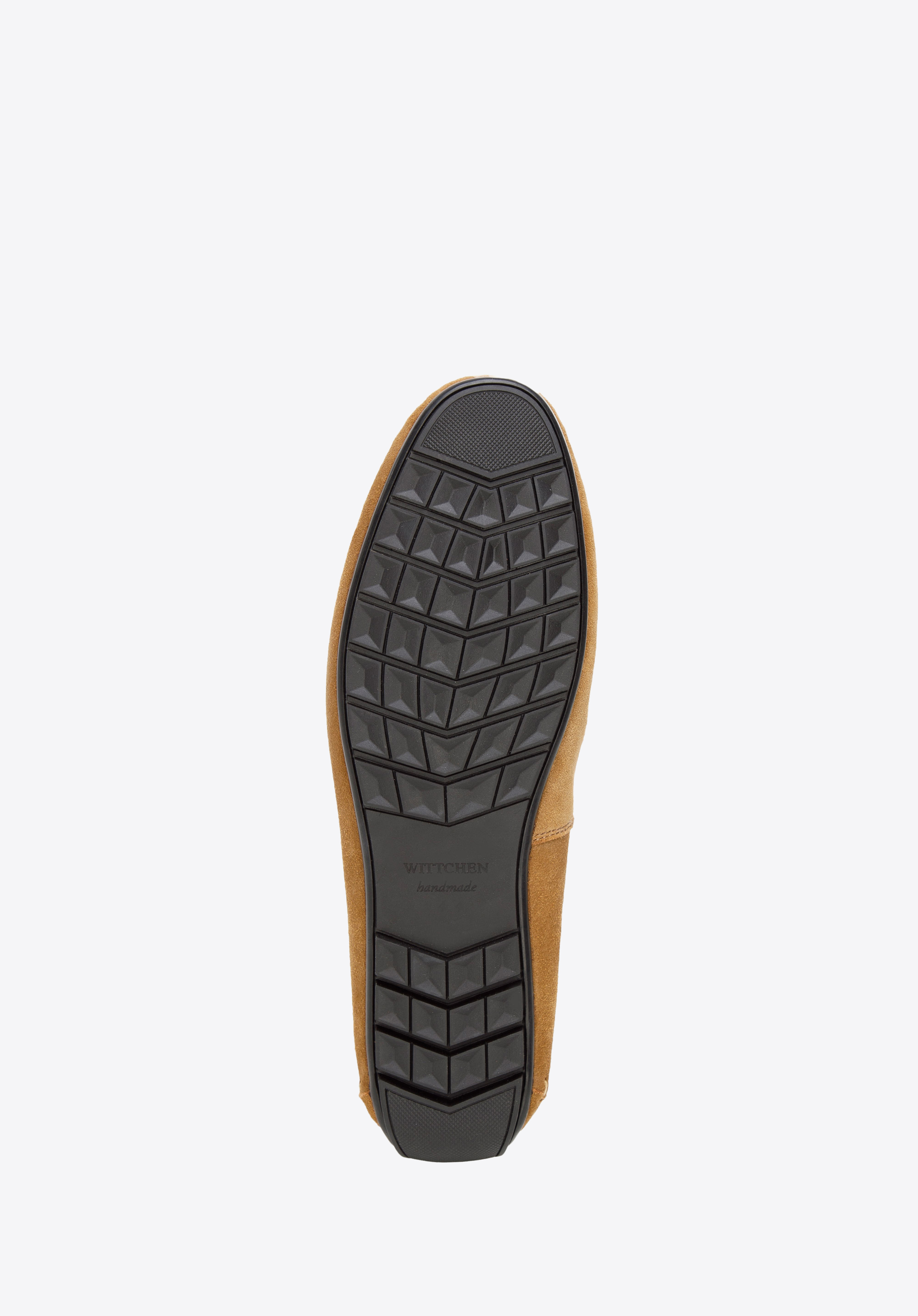 Męskie mokasyny zamszowe z ozdobną klamerką