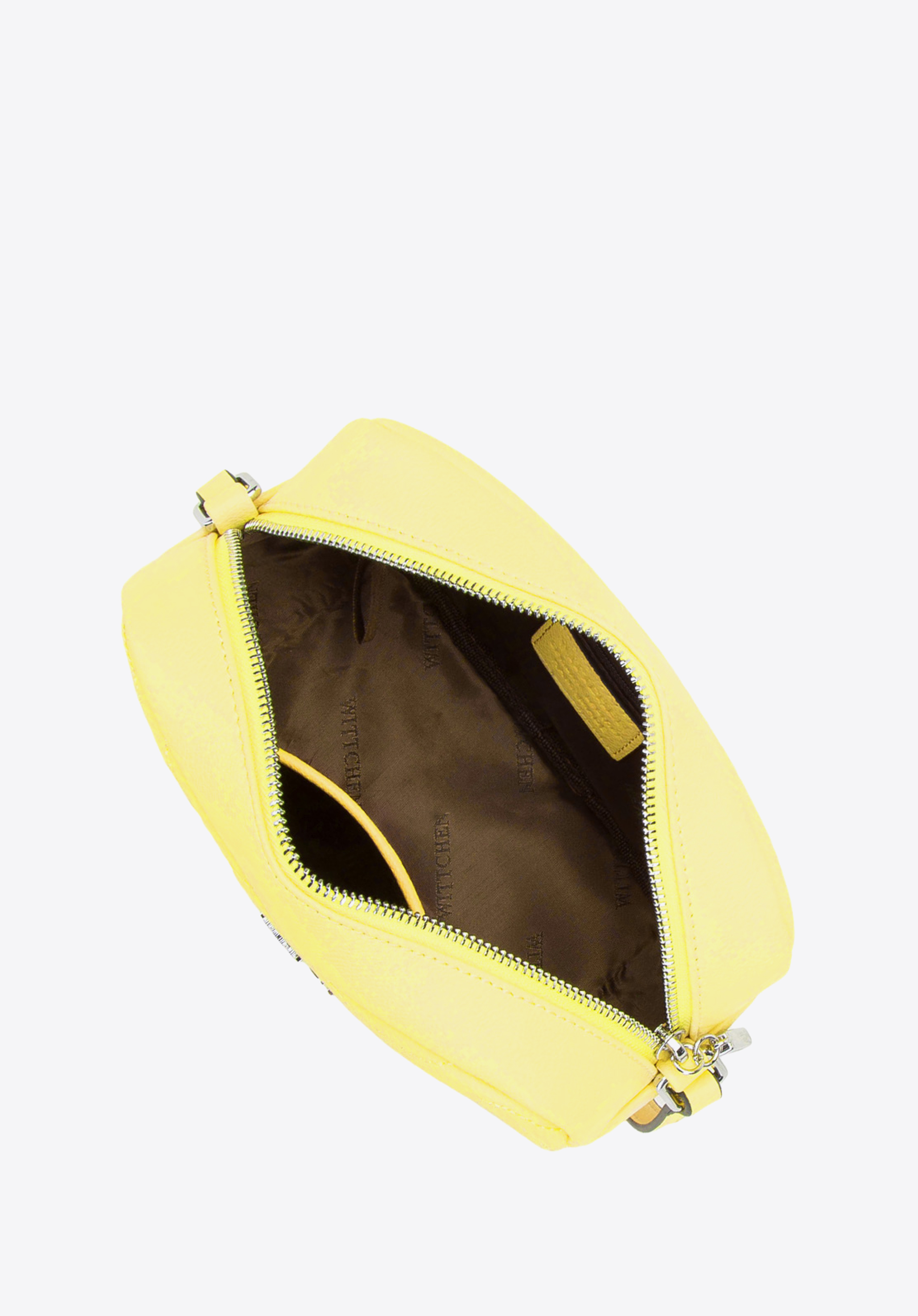 Damska listonoszka skórzana w zygzaki