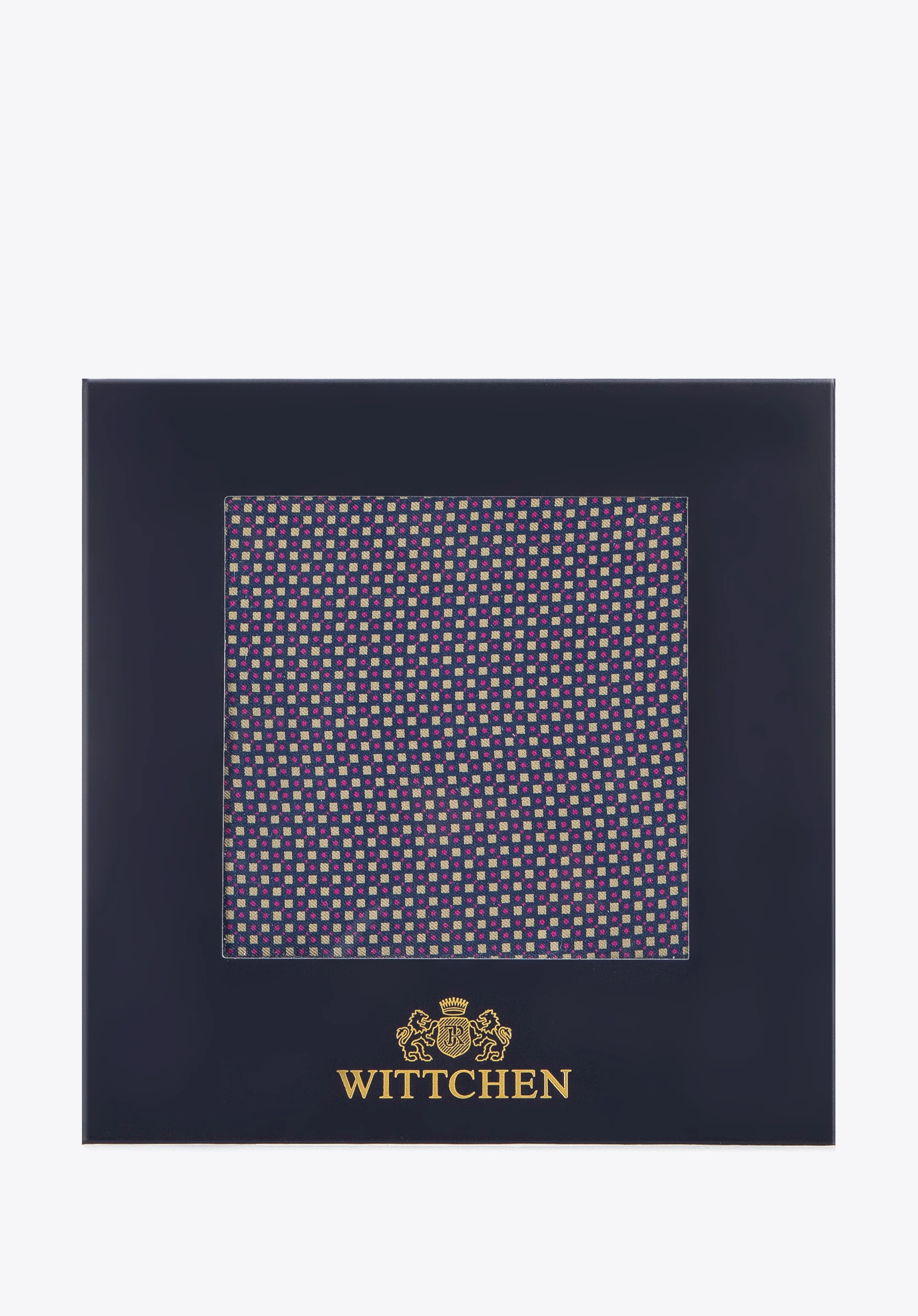 Poszetka jedwabna we wzory