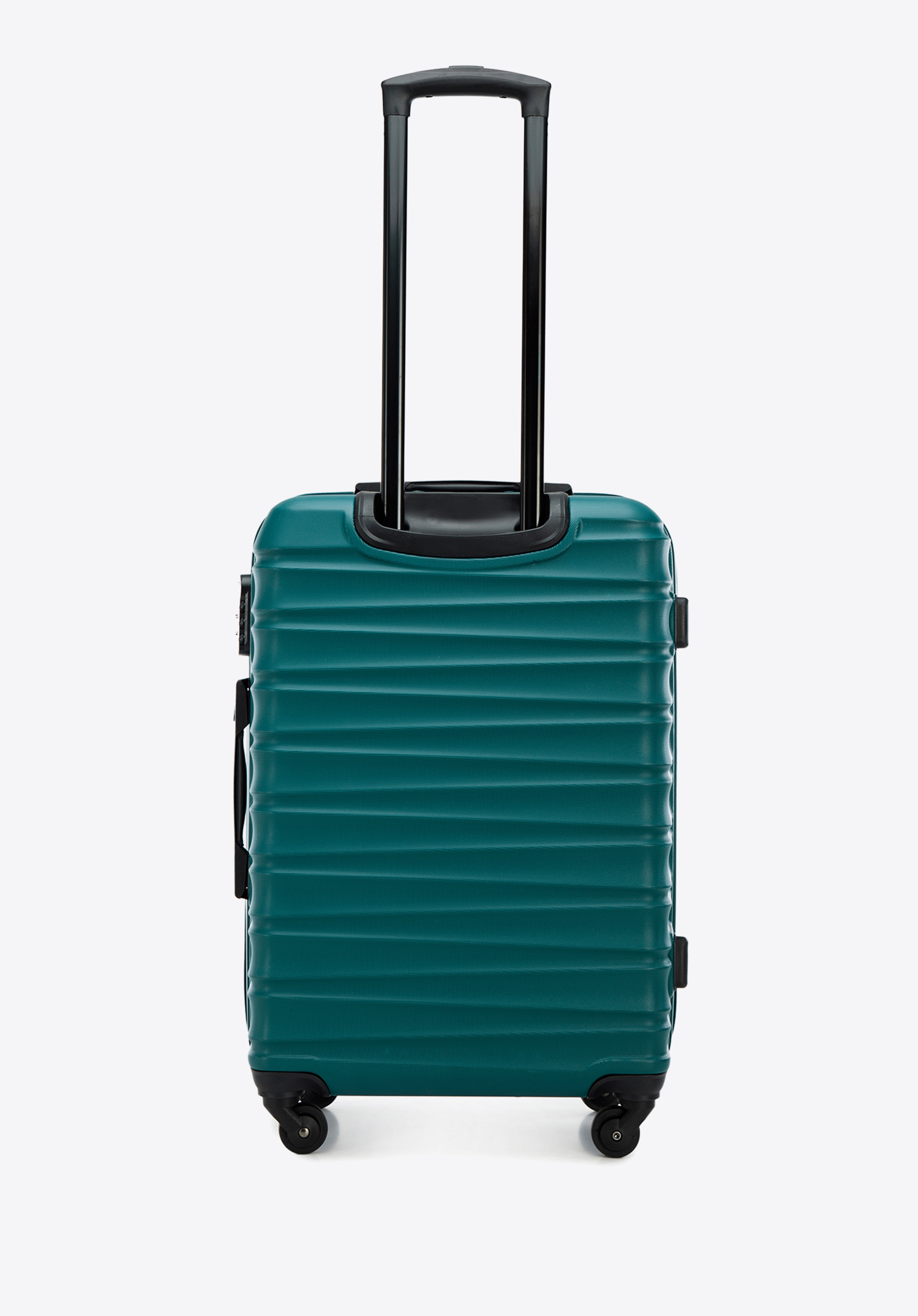 Duża walizka z ABS-u z żebrowaniem