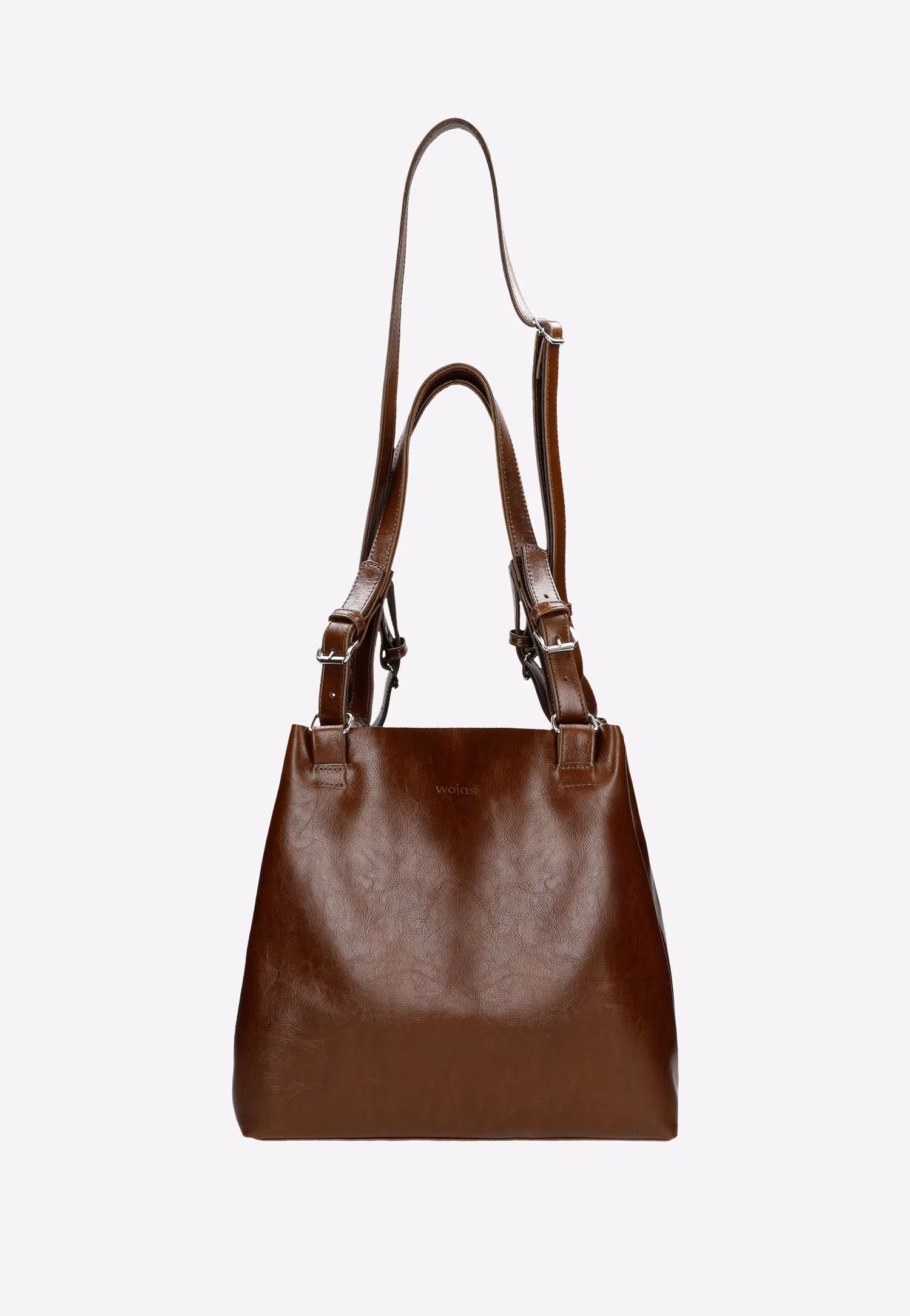 Duża czarna torebka damska z dwoiny foliowanej