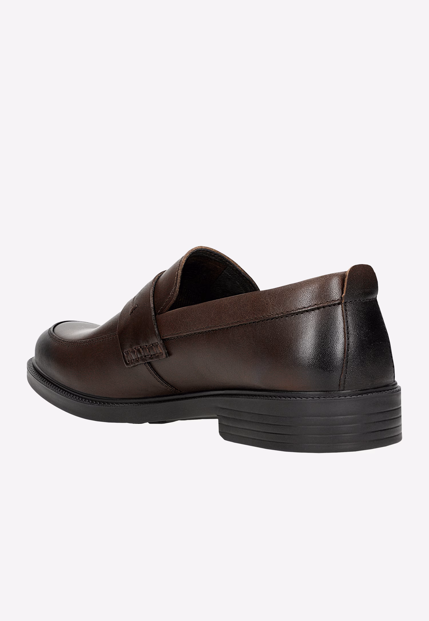 Czarne mokasyny męskie skórzane