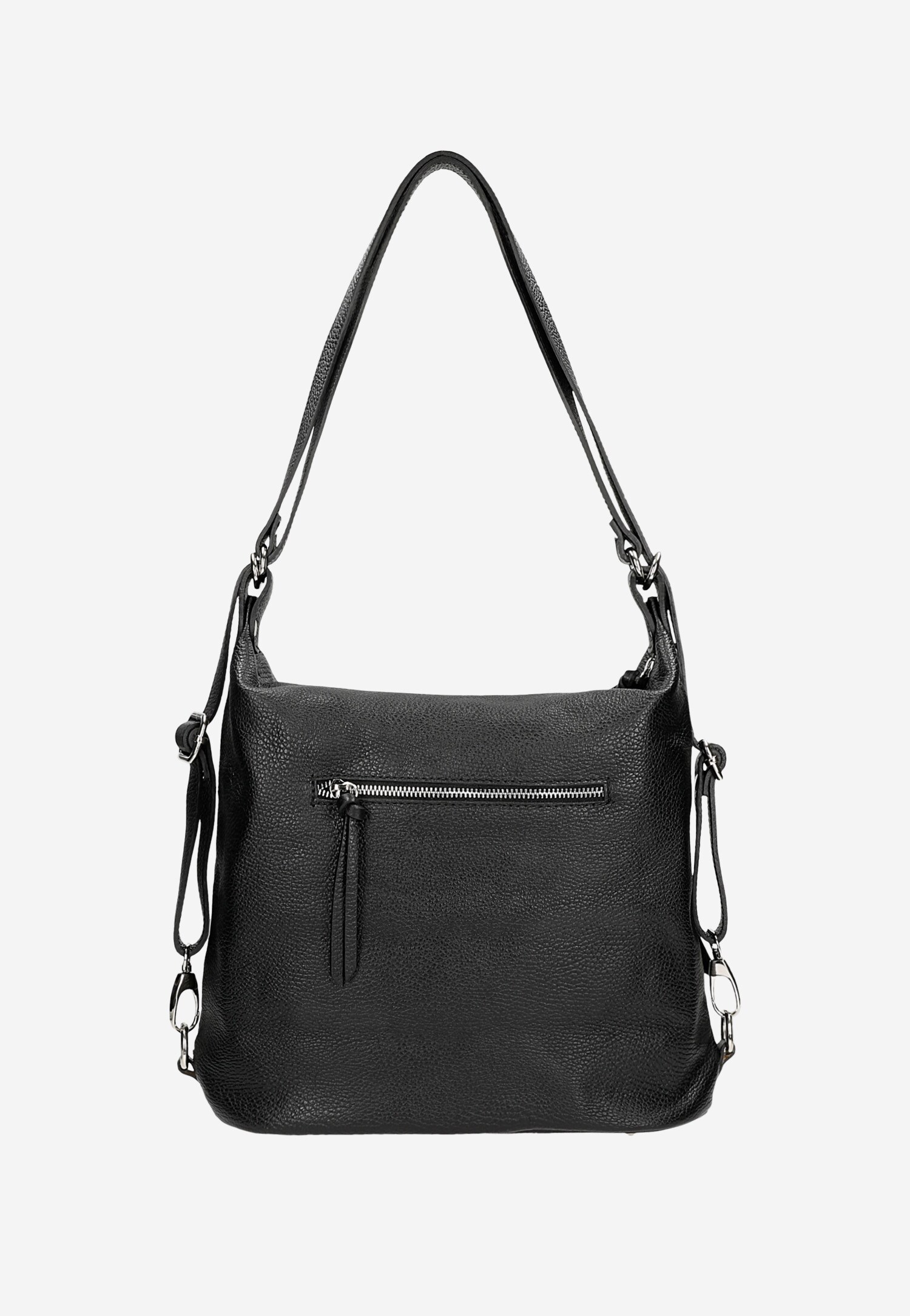 Beżowa skórzana torebka plecak 2w1