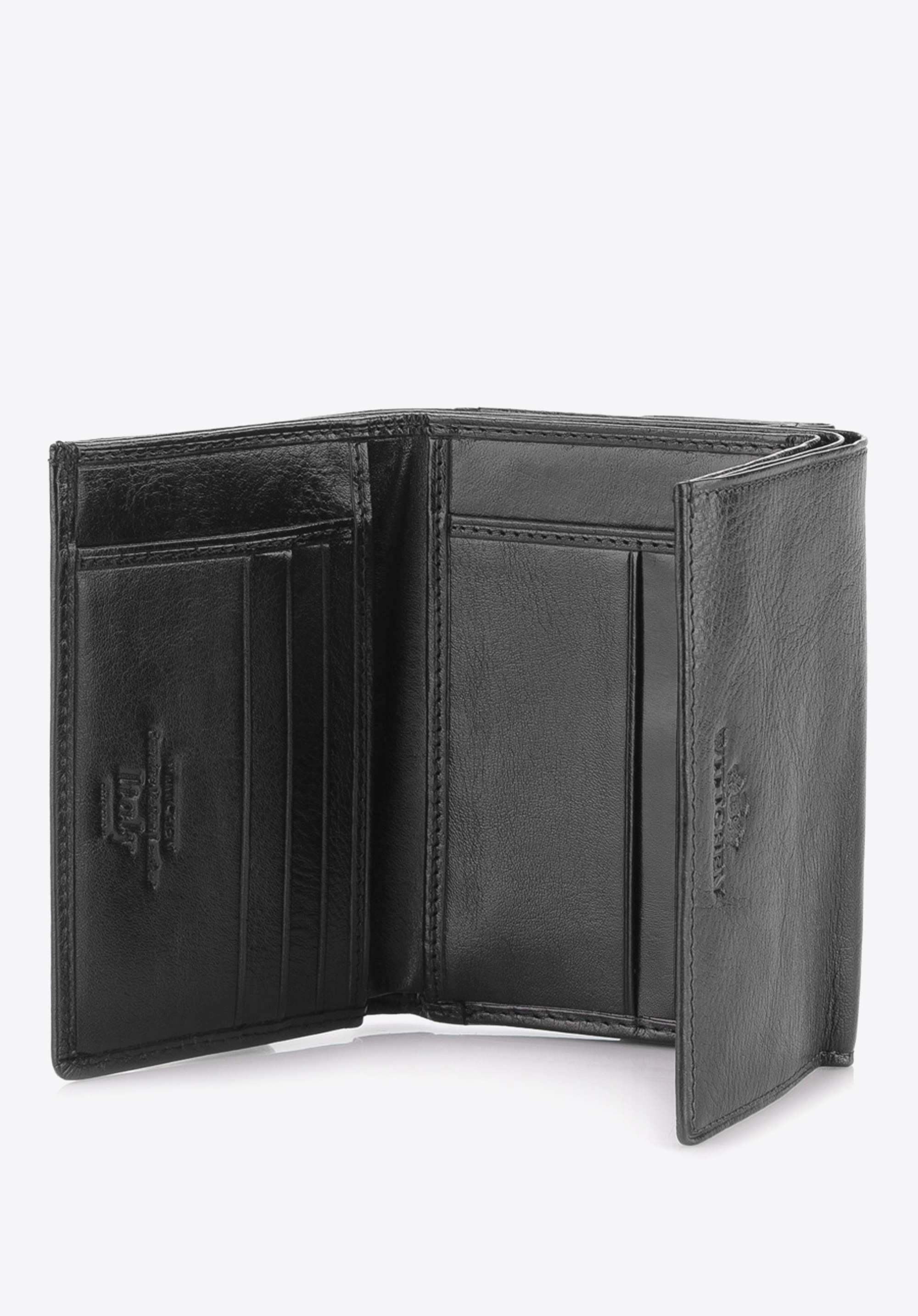 Damski portfel skórzany poziomy