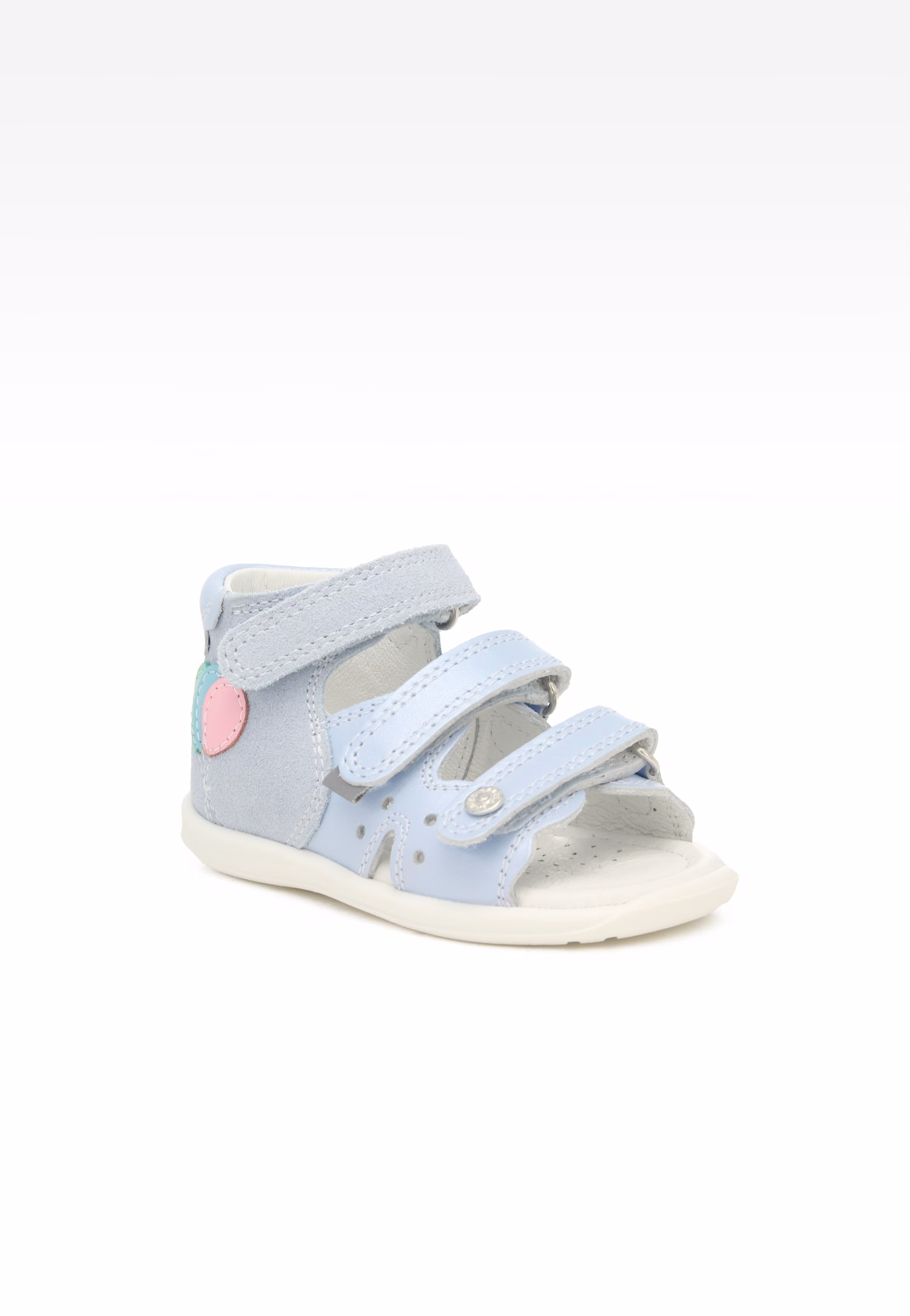 Sandały BARTEK 71158-0011, dla dziewcząt, szaro-różowy