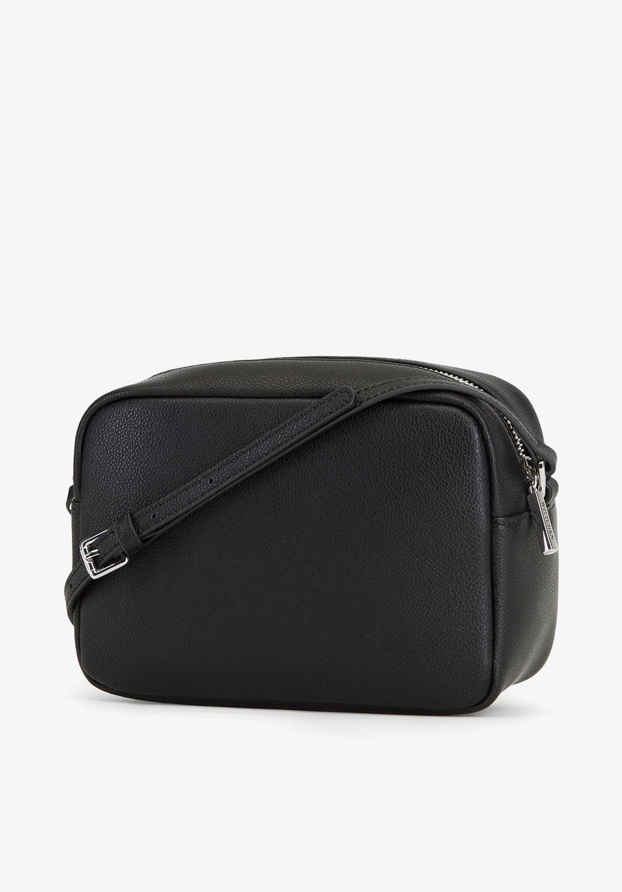 Damska listonoszka skórzana w zygzaki