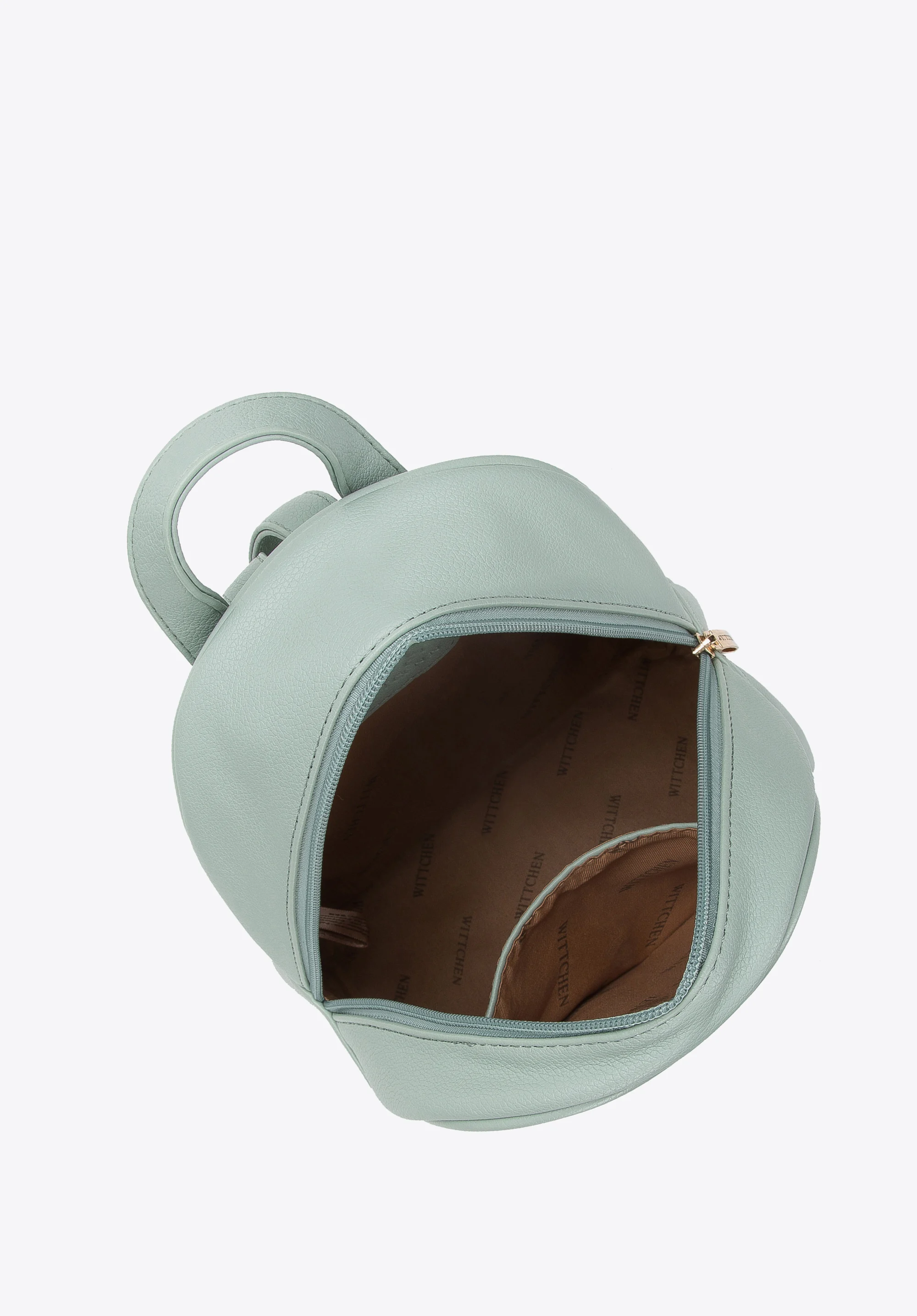 Damski plecak z ekoskóry z plecionką