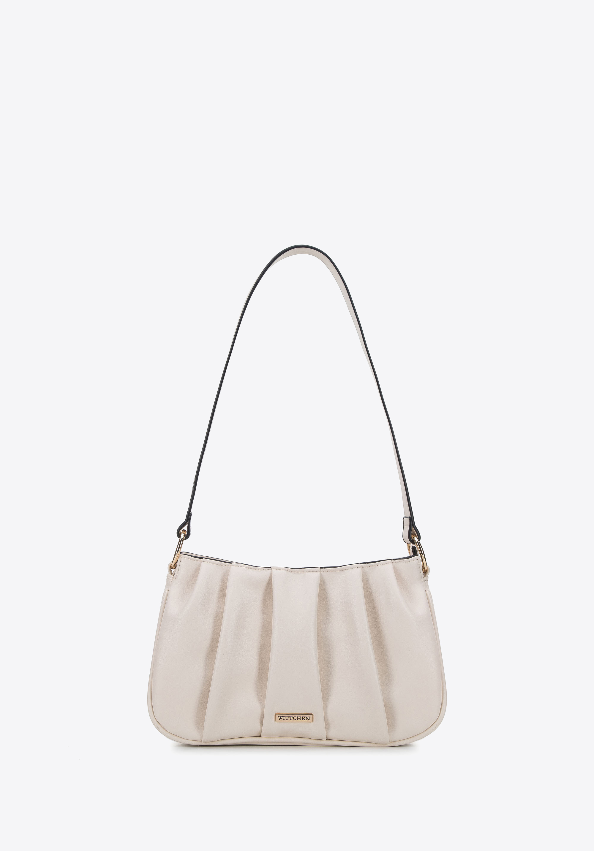 Damska torebka z marszczonej ekoskóry