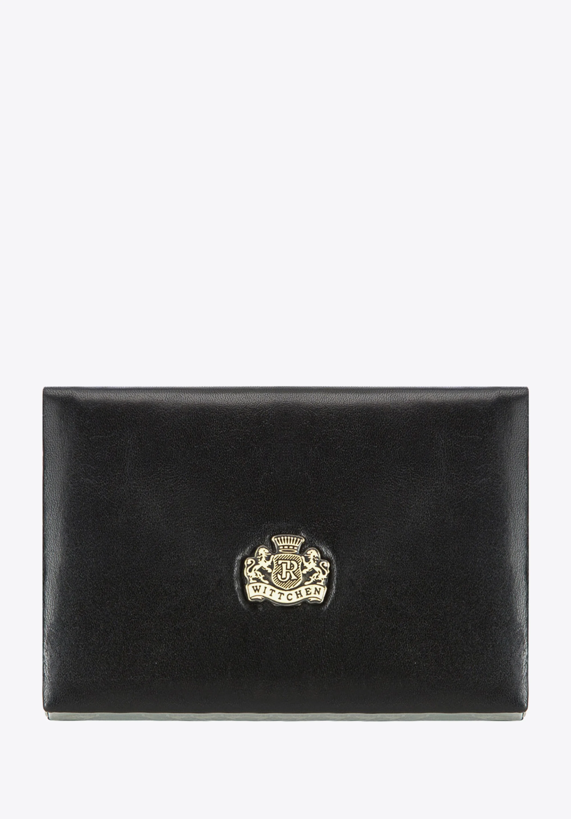 Etui na wizytówki ze skóry z herbem klasyczne