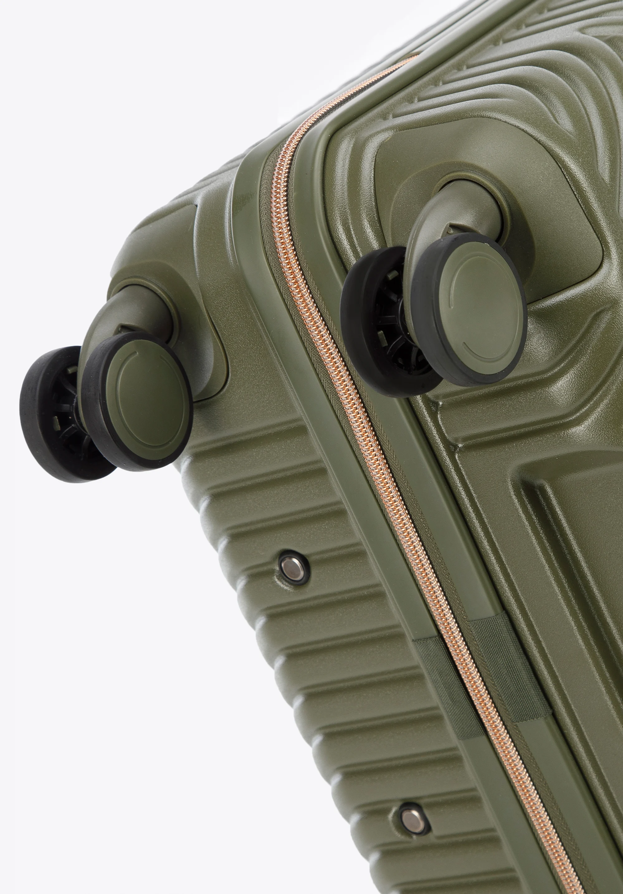 Walizka kabinowa z polikarbonu w paseczki