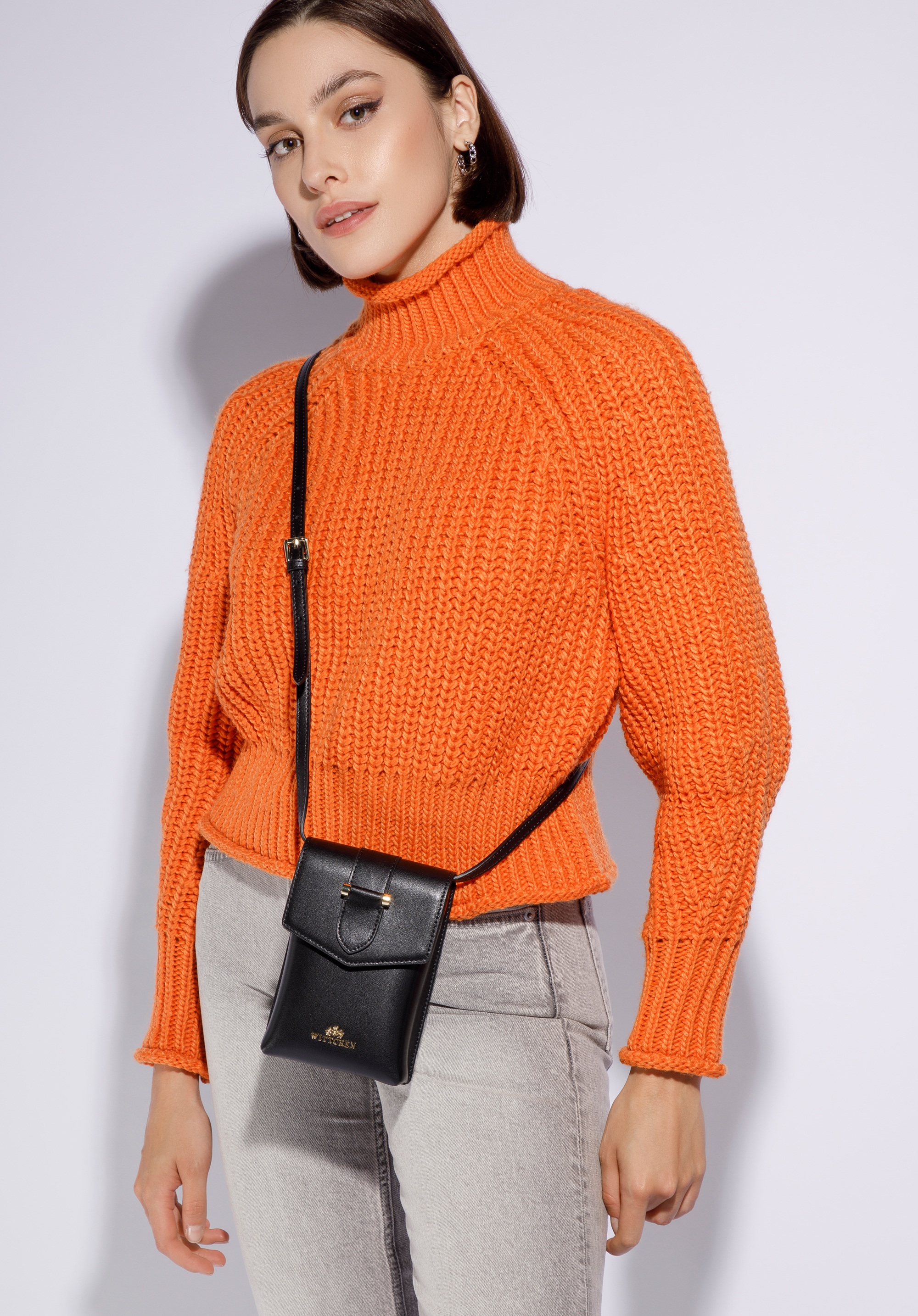 Damska minitorebka skórzana