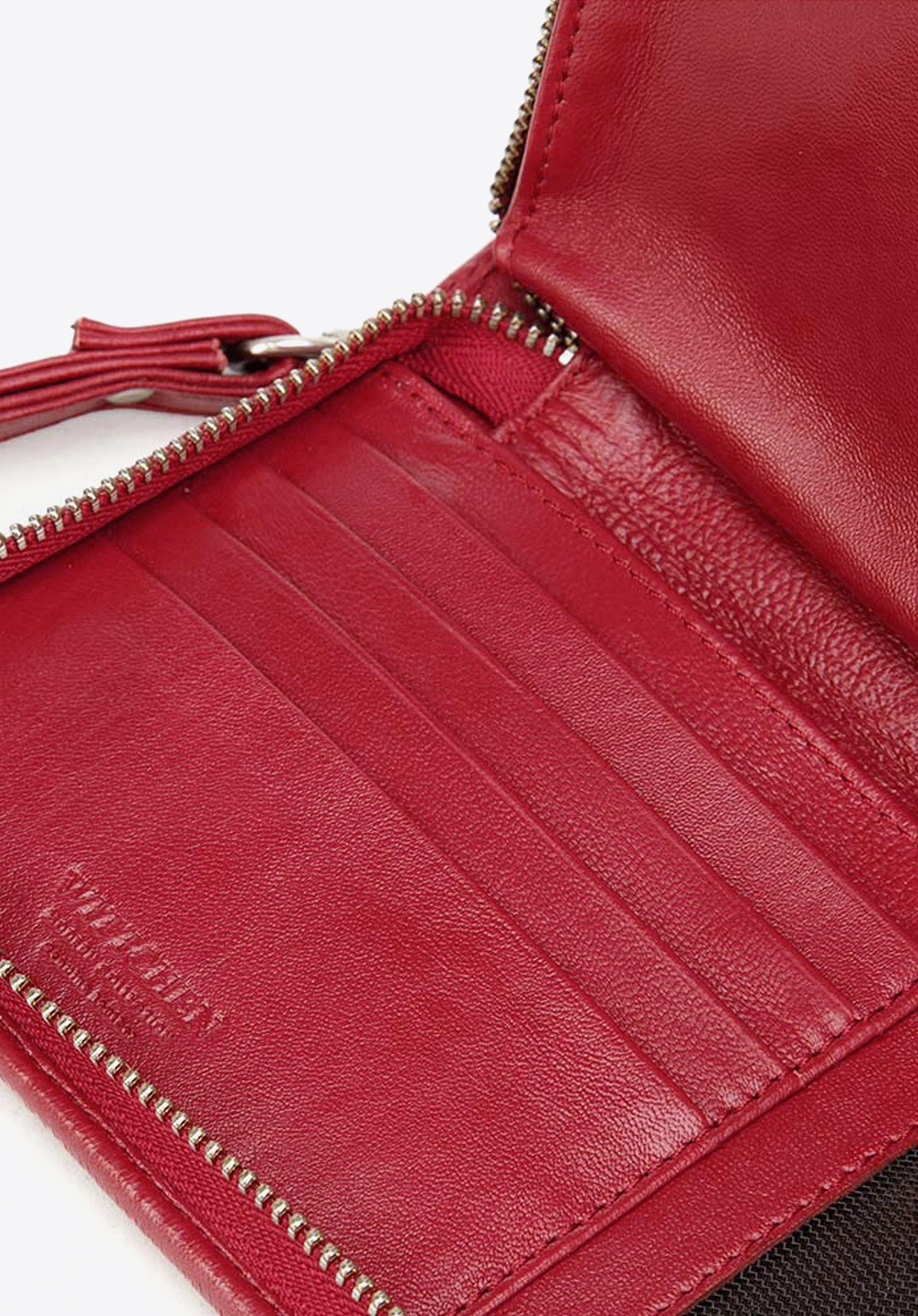 Damski portfel skórzany z kieszenią na telefon