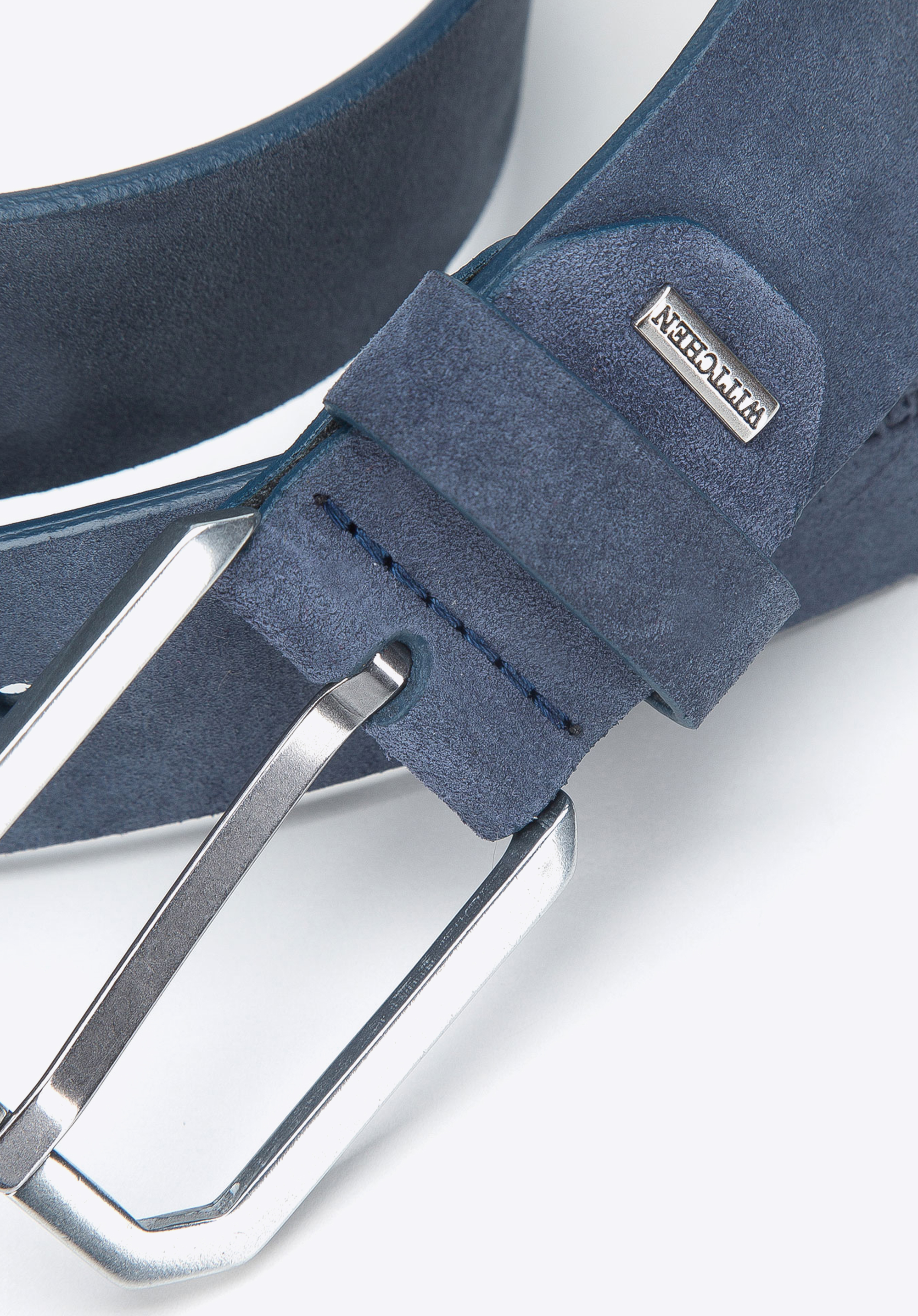 Męski pasek z nubuku klasyczny