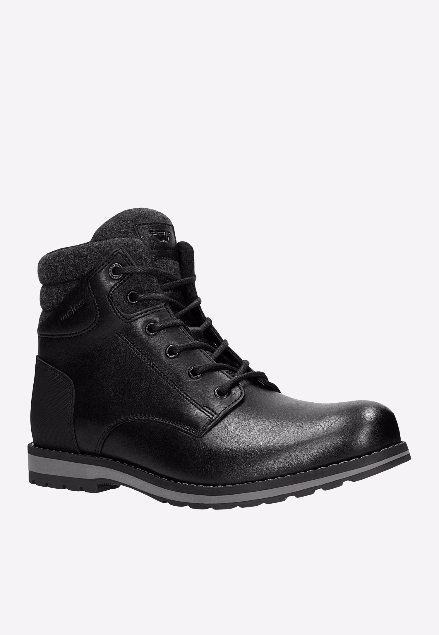 Czarne męskie workery z ociepleniem