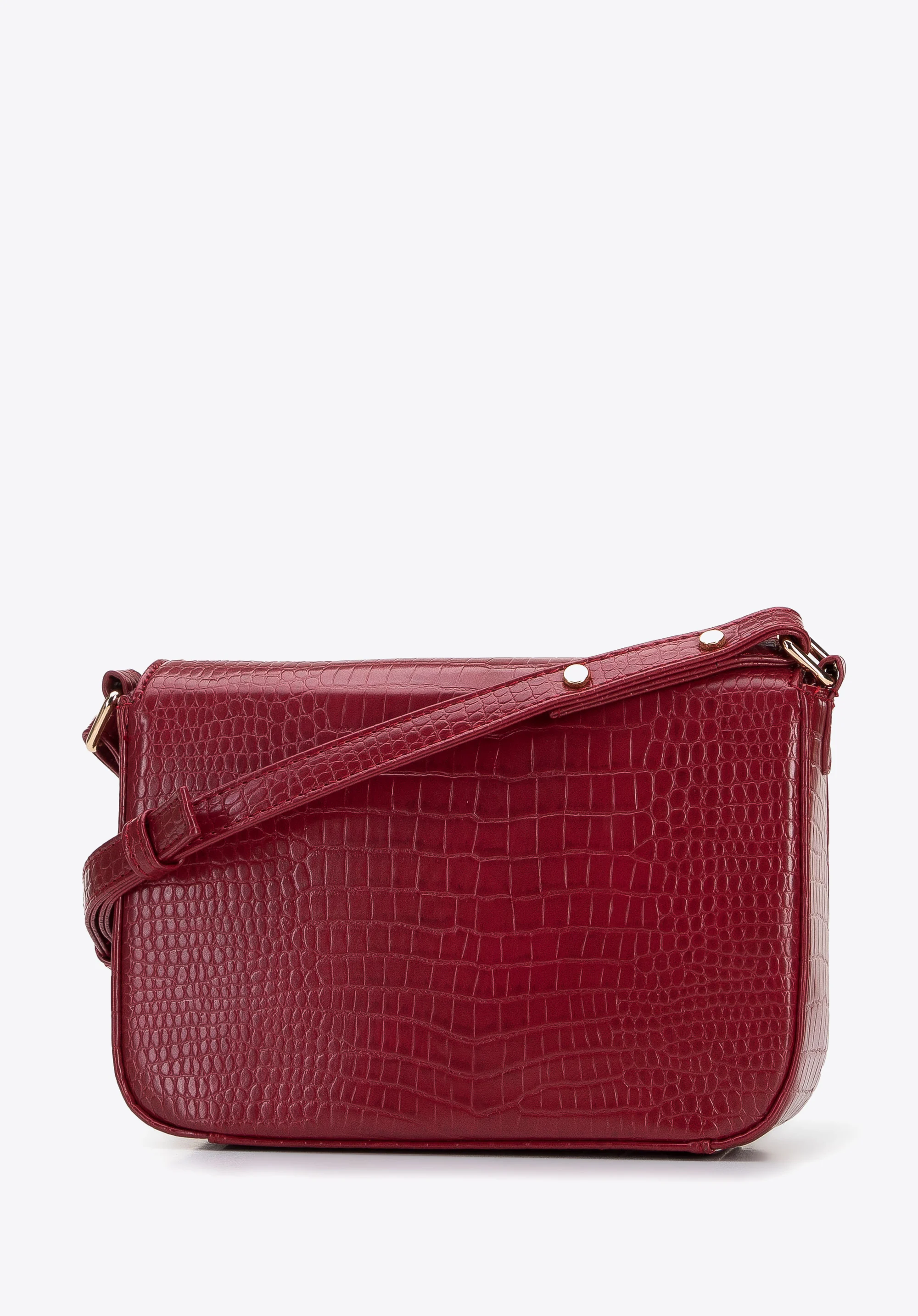 Damska listonoszka z ekoskóry croco mała