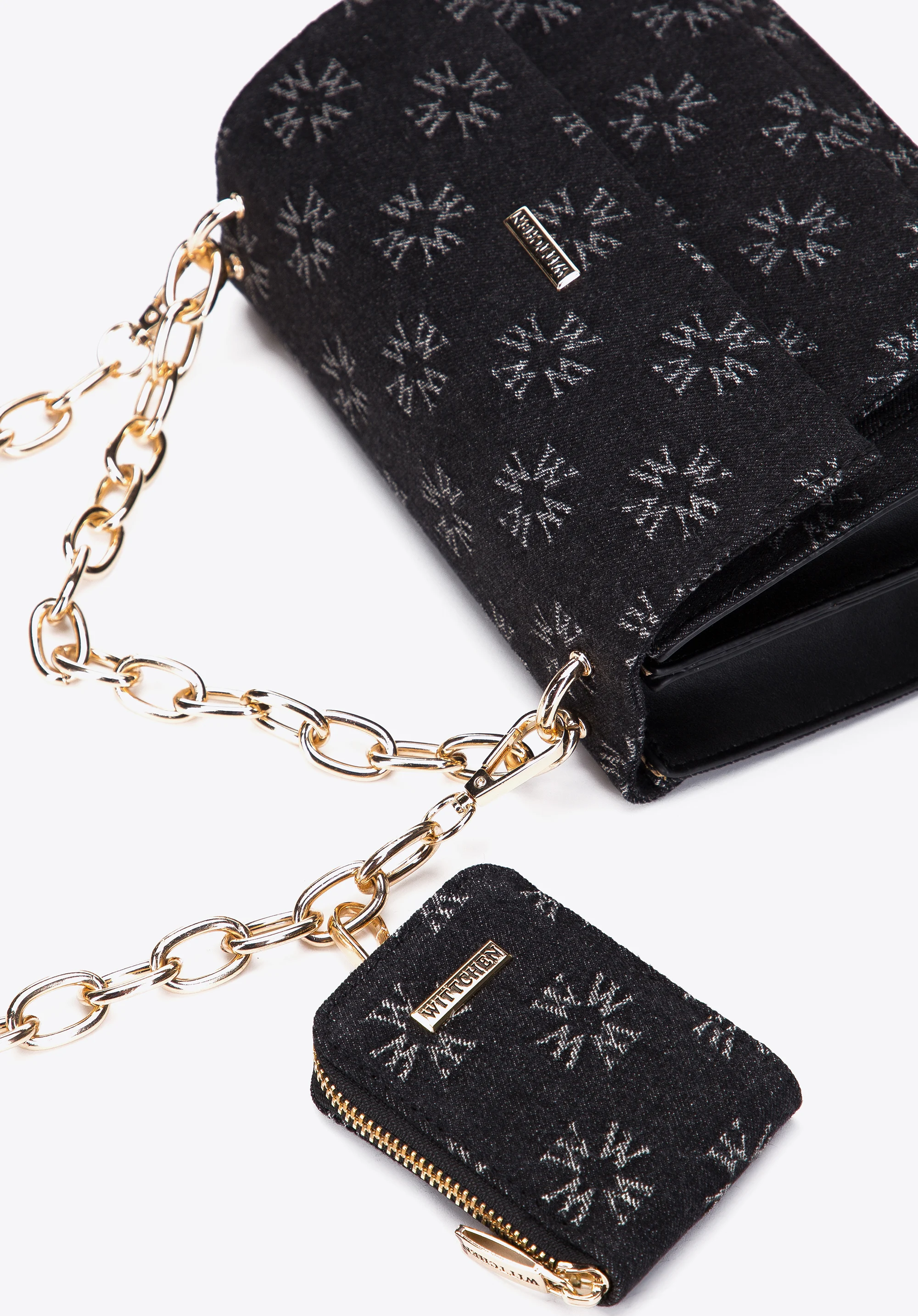 Damska listonoszka dżinsowa w monogram mała