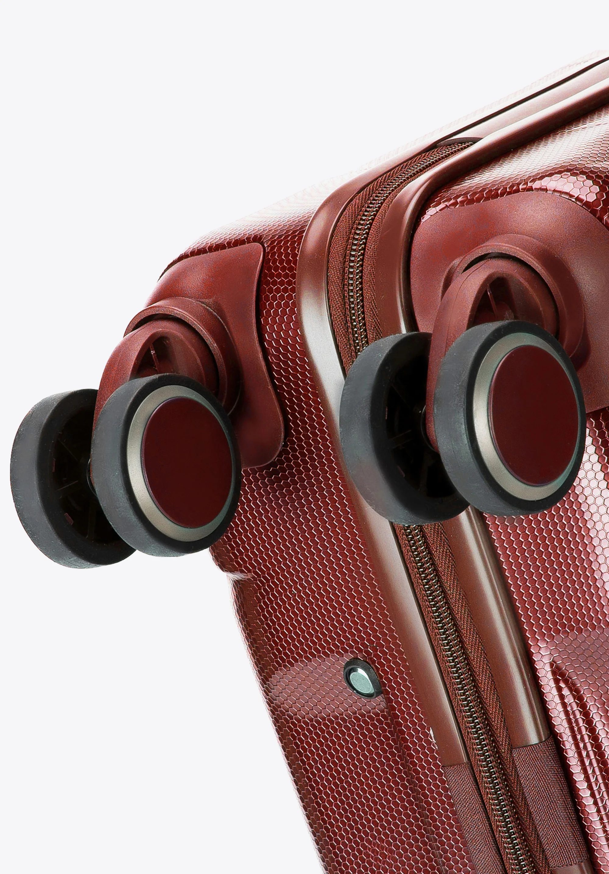 Walizka kabinowa z polikarbonu geometryczna