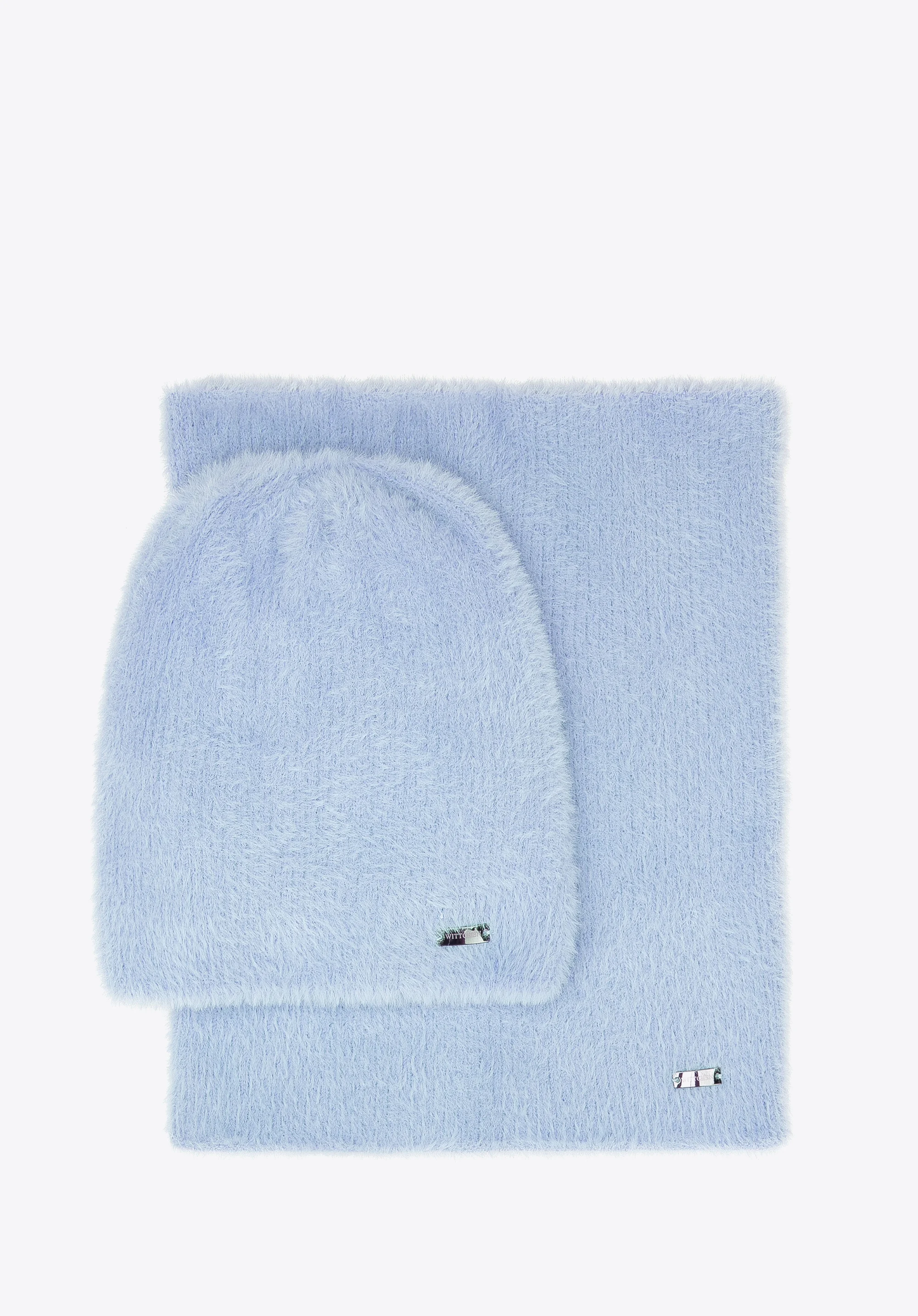 Damski komplet zimowy z miękkiej dzianiny