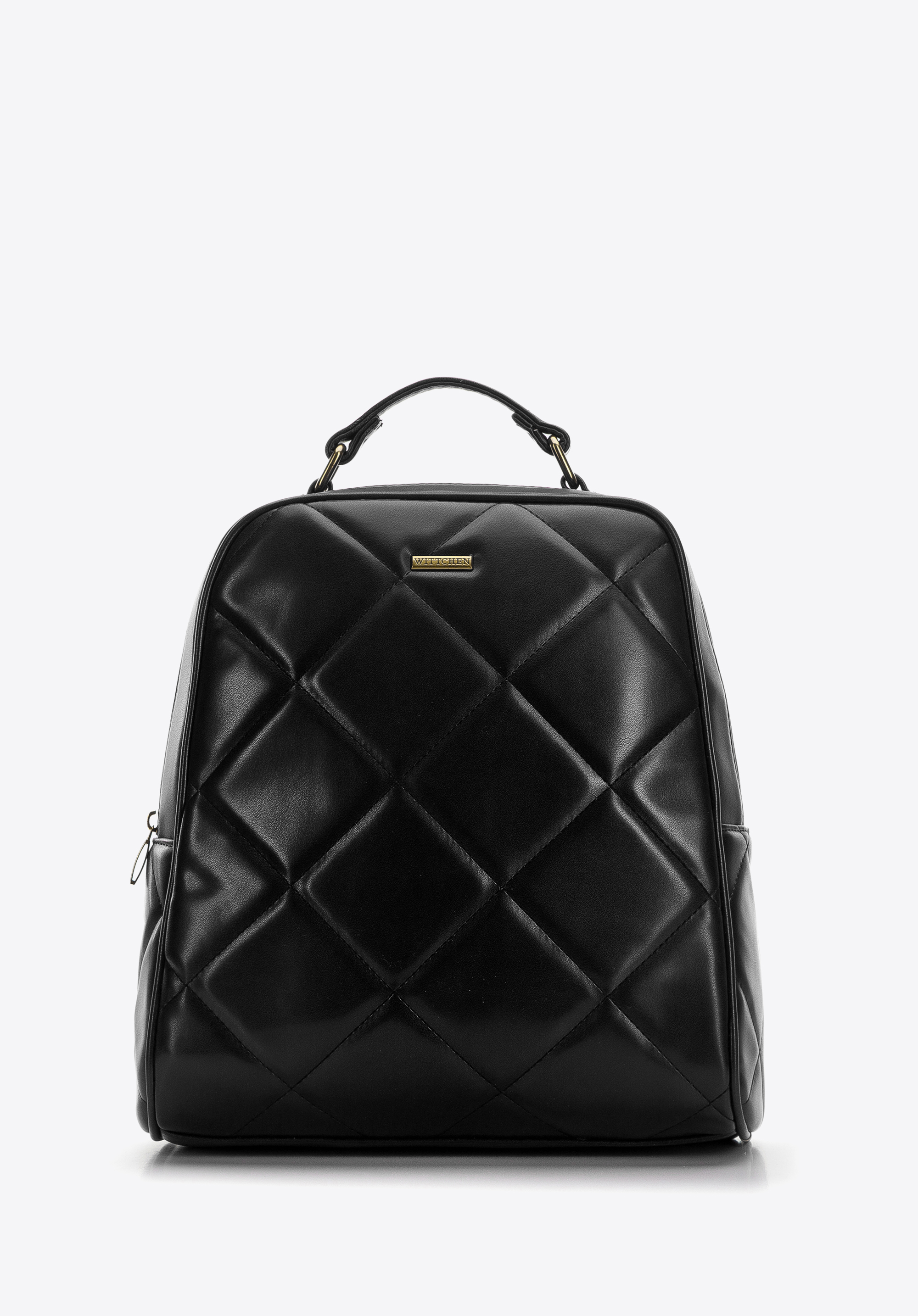 Damski plecak z geometrycznie pikowanym przodem