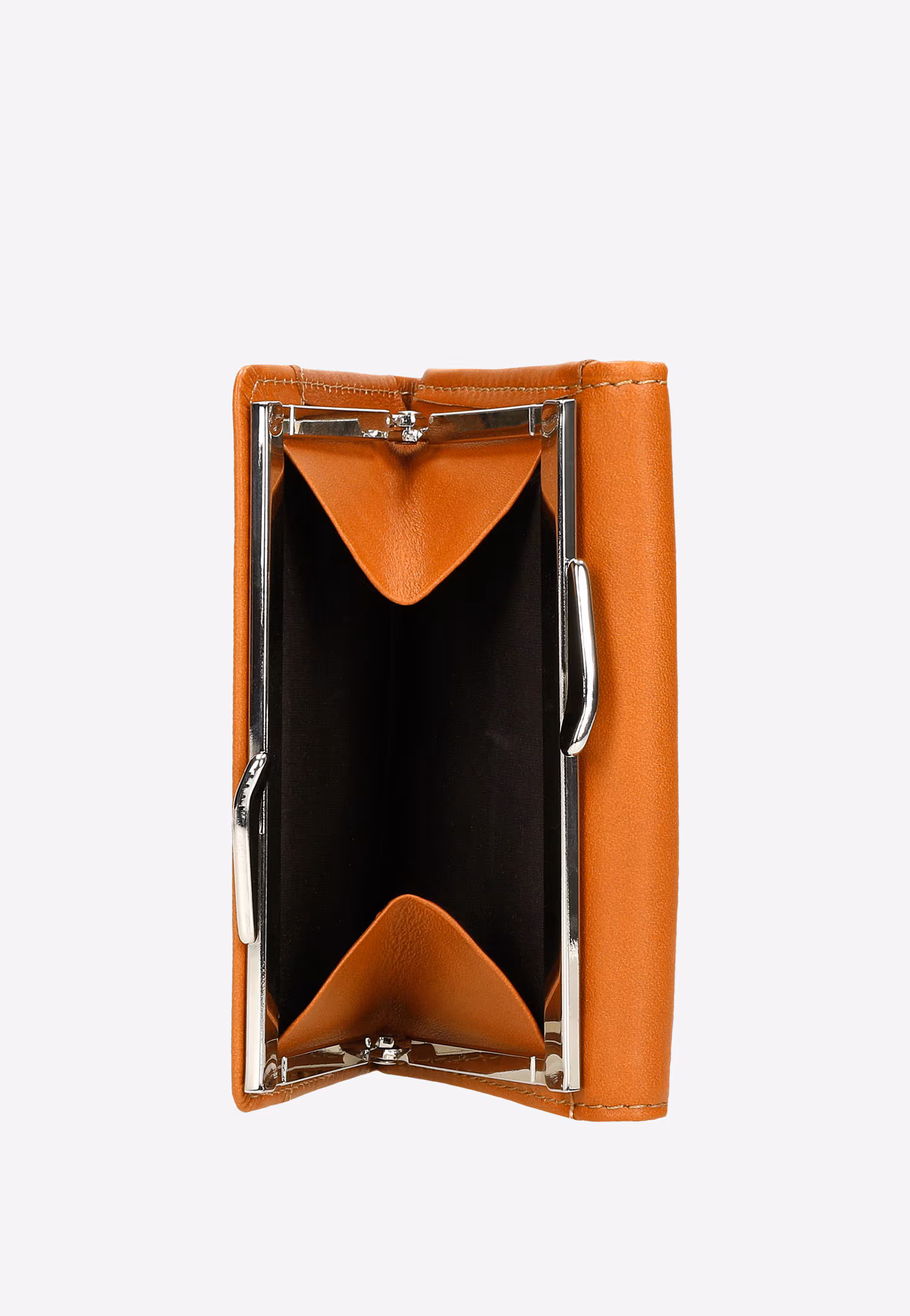 Brązowy mały portfel z ochroną RFID