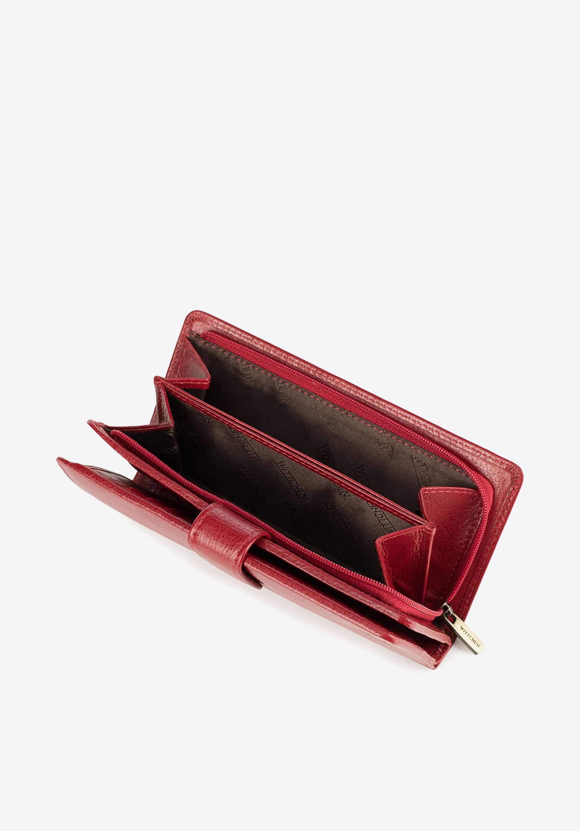 Damski portfel skórzany na napę średni