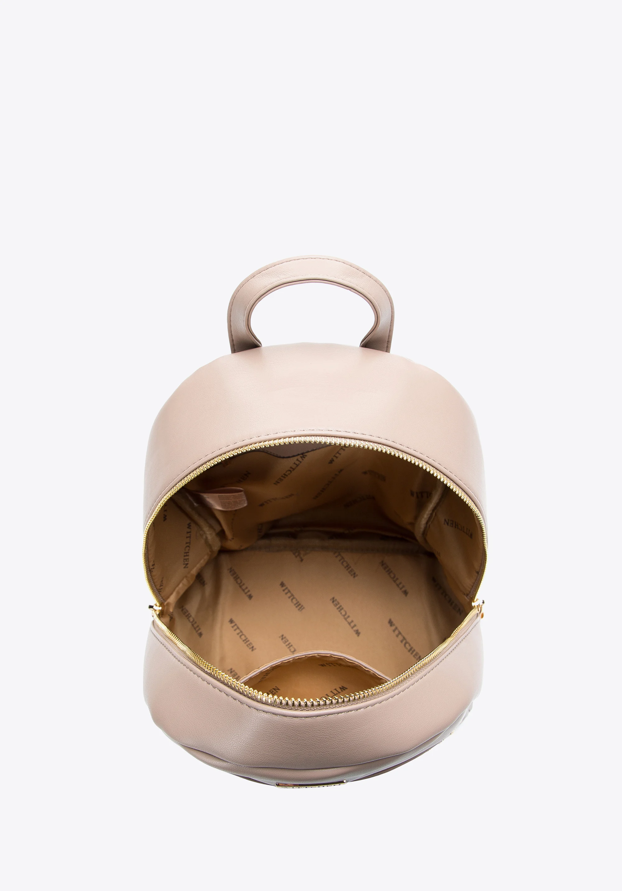 Damski plecak z ekoskóry z nitami