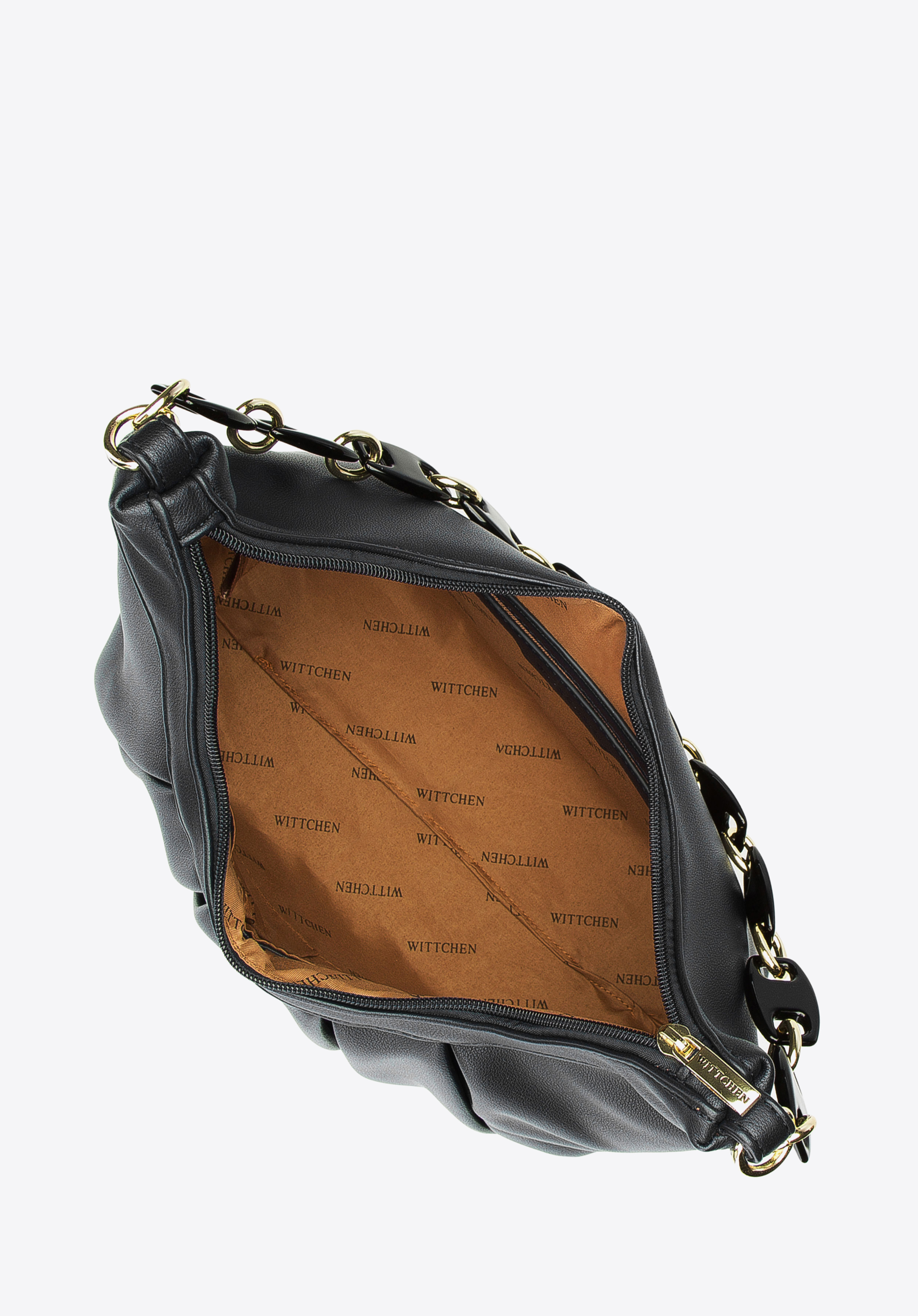 Torebka worek z łańcuchem z tworzywa