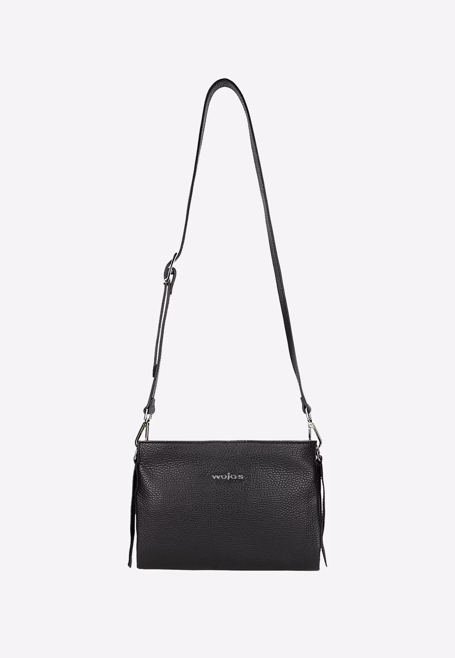 Ciemnobrązowa skórzana torebka damska na ramię