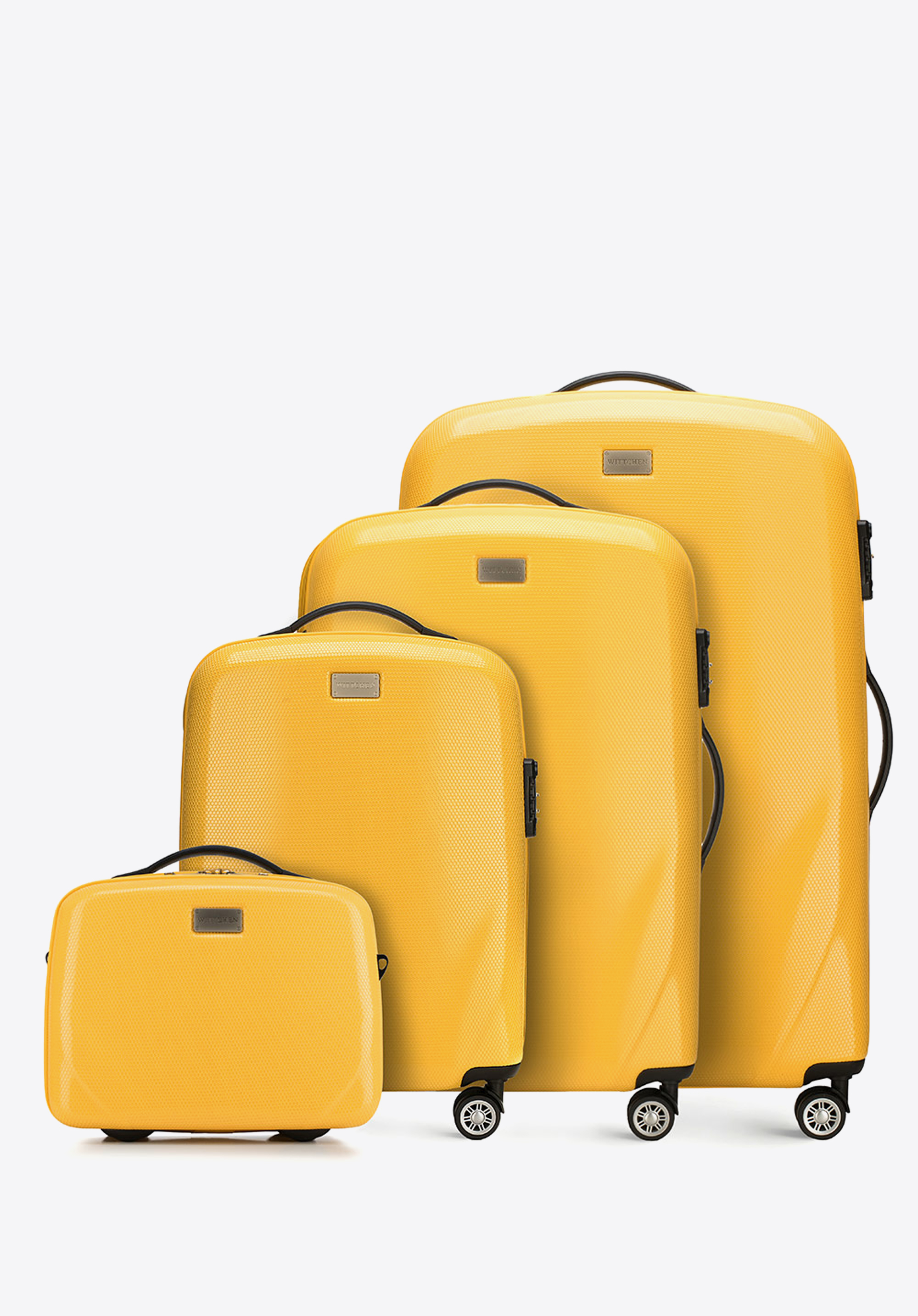 Walizka kabinowa z polikarbonu jednokolorowa