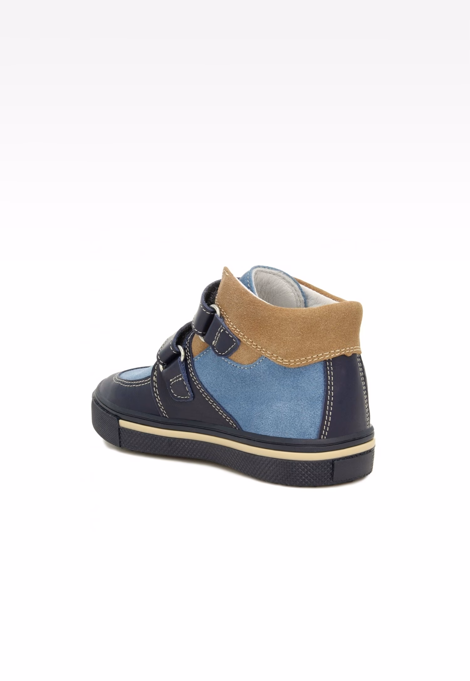 Trzewiki BARTEK 11714002, dla chłopców, niebiesko-beżowy