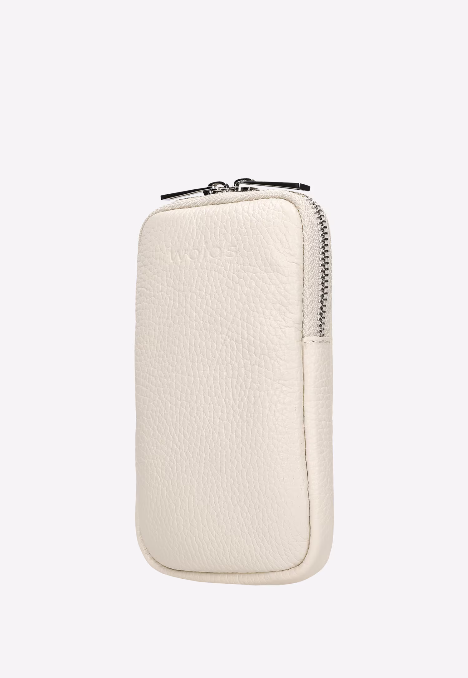 Czarna torebka skórzana na telefon