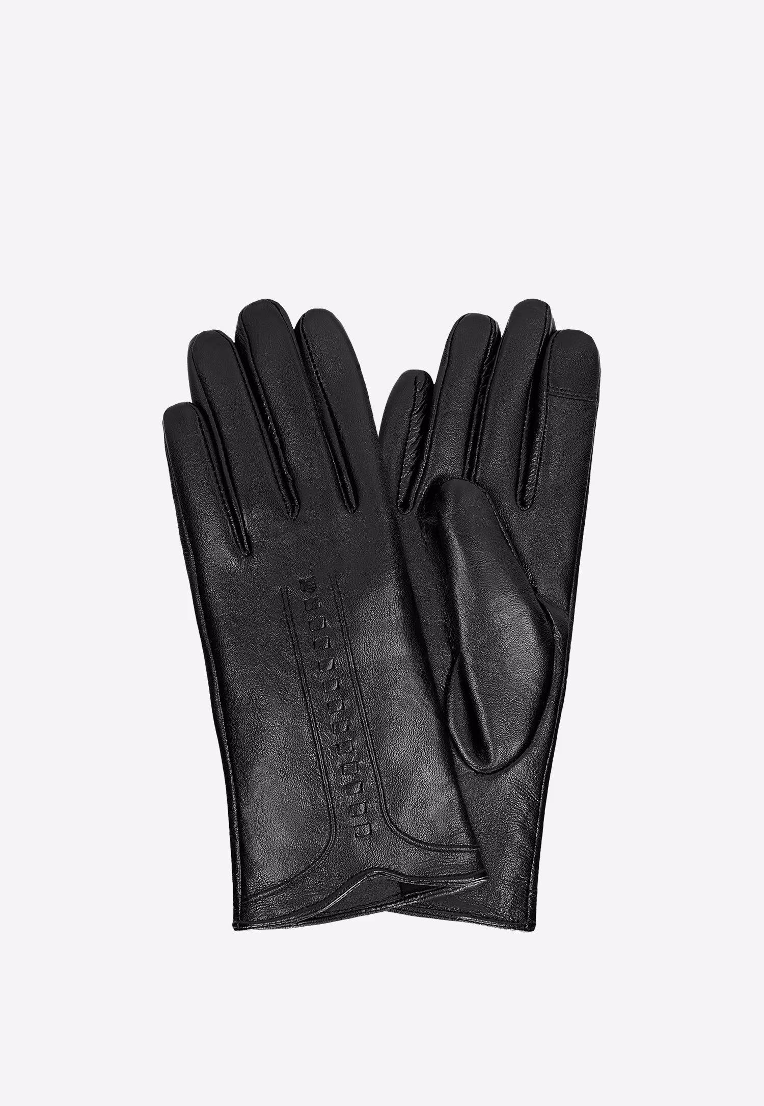 Czarne rękawiczki damskie ze skóry