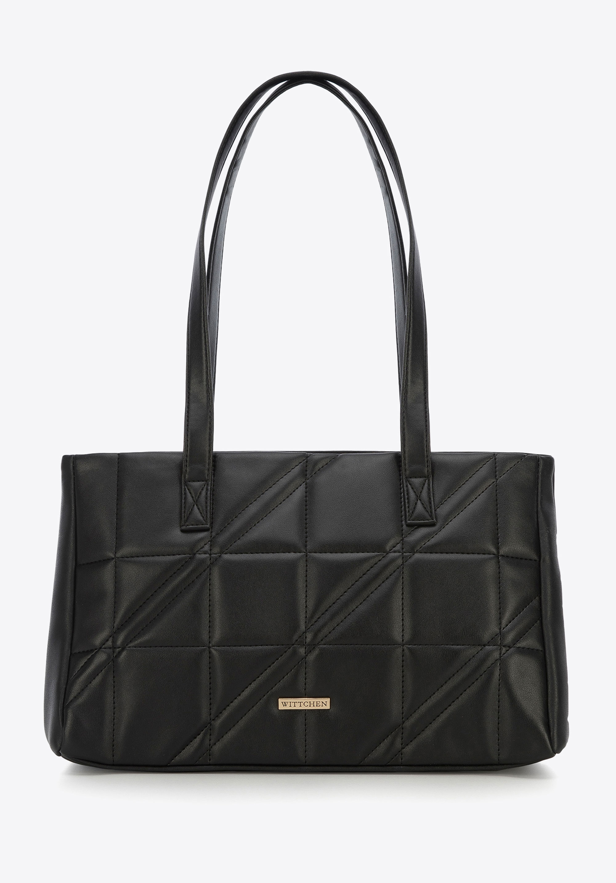 Torebka shopperka z pikowanej ekoskóry