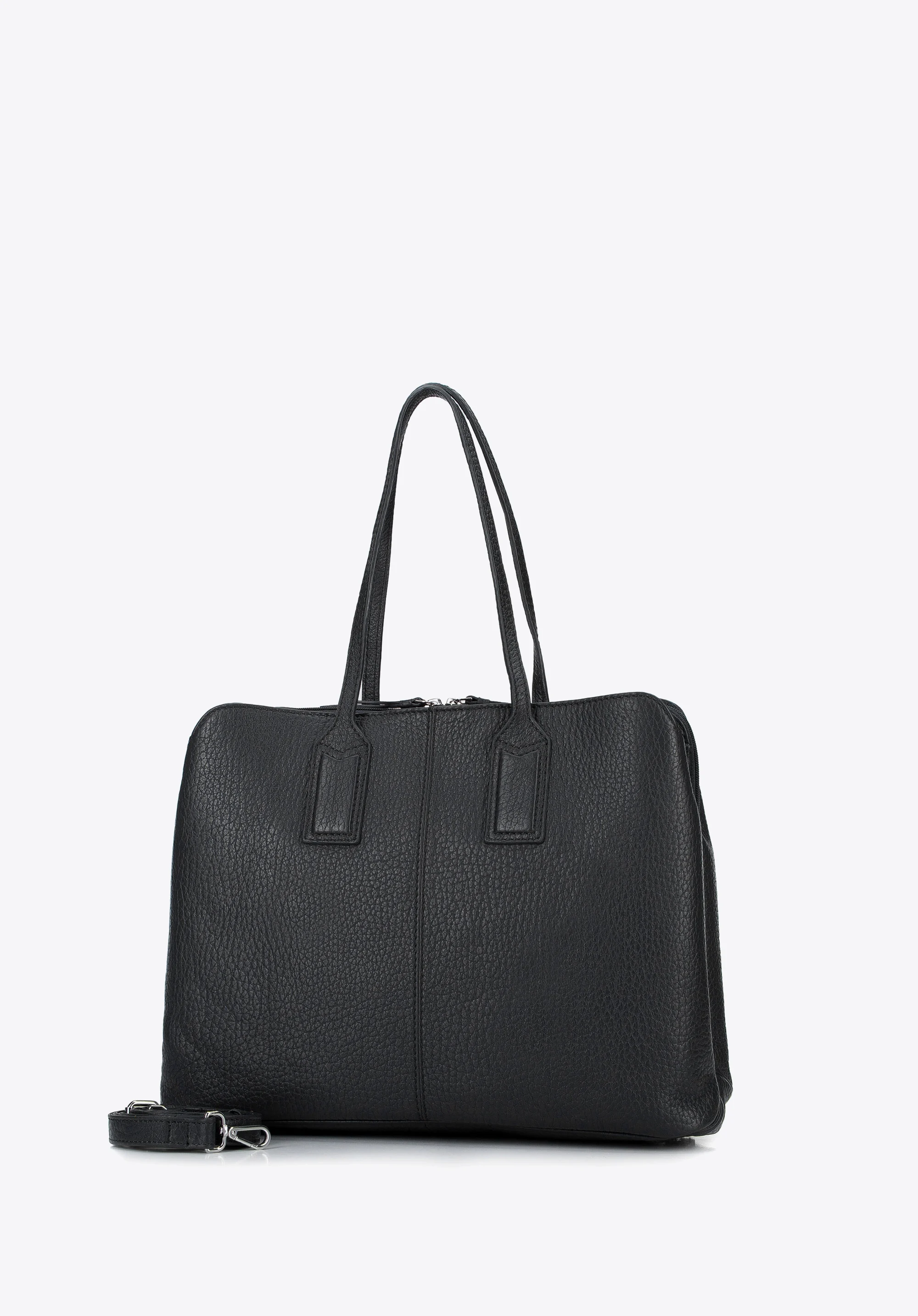 Damska torba na laptopa 13”/14” ze skóry groszkowej