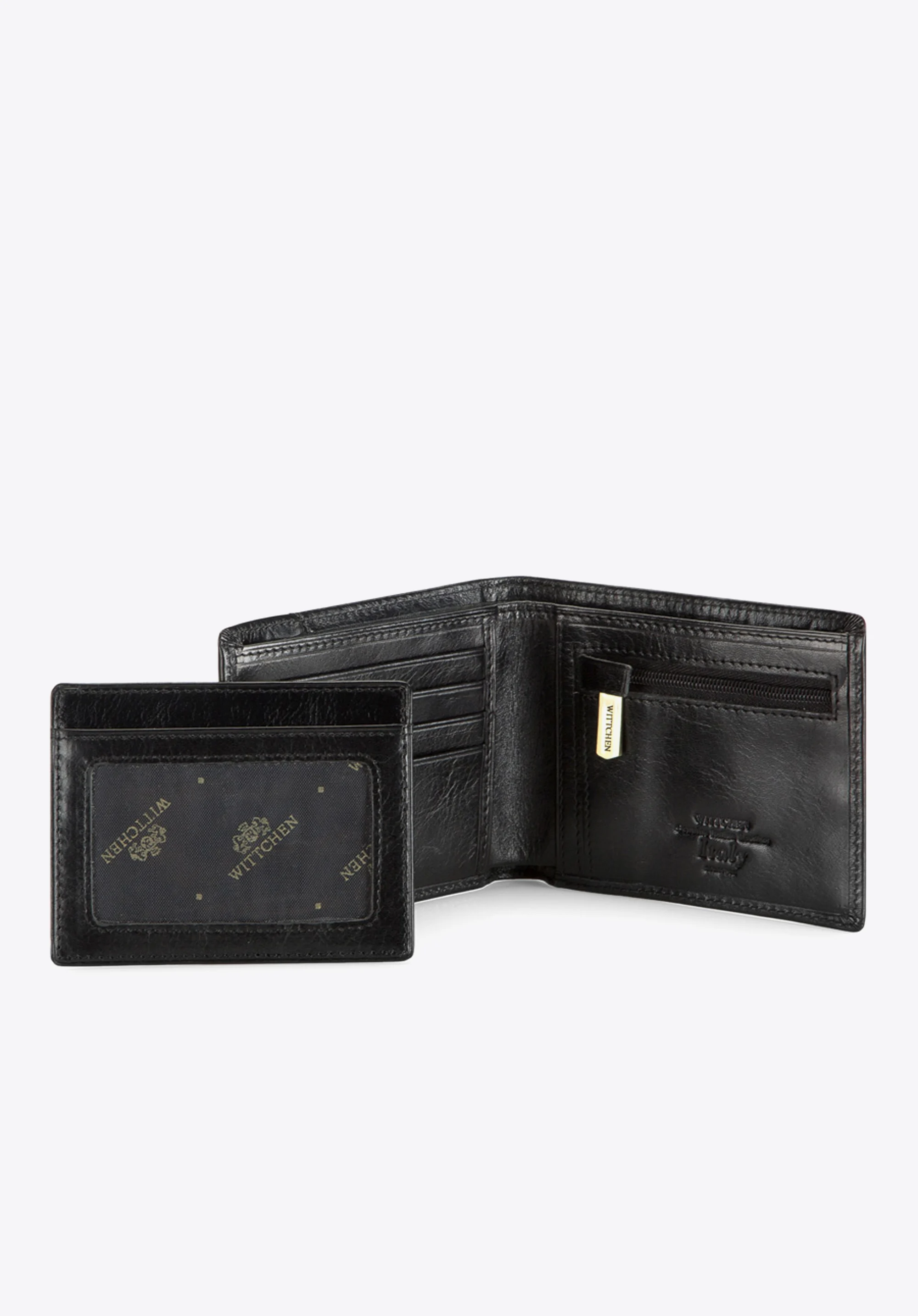 Portfel skórzany z wyjmowanym panelem