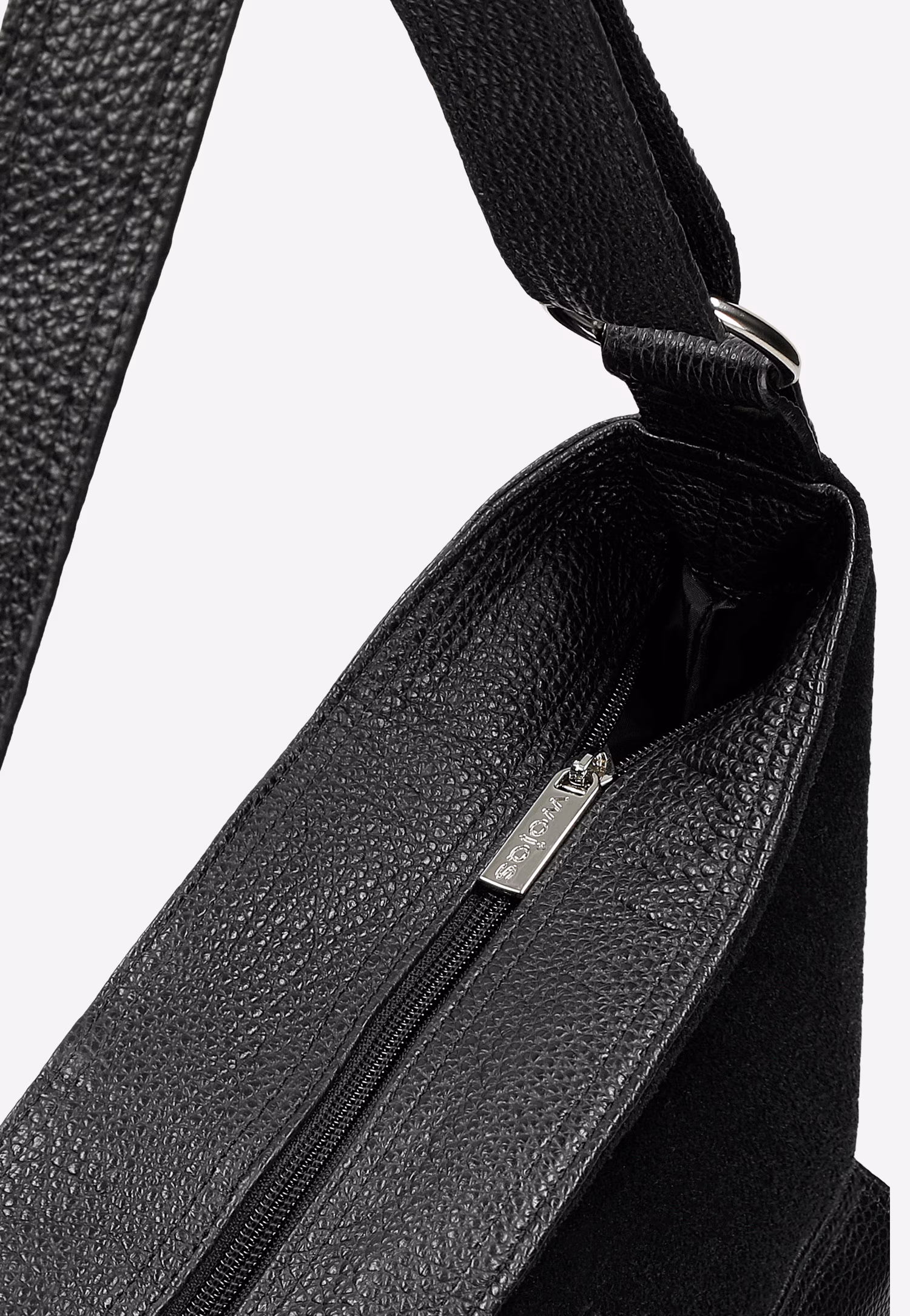 Ciemnobrązowa torebka skórzana damska