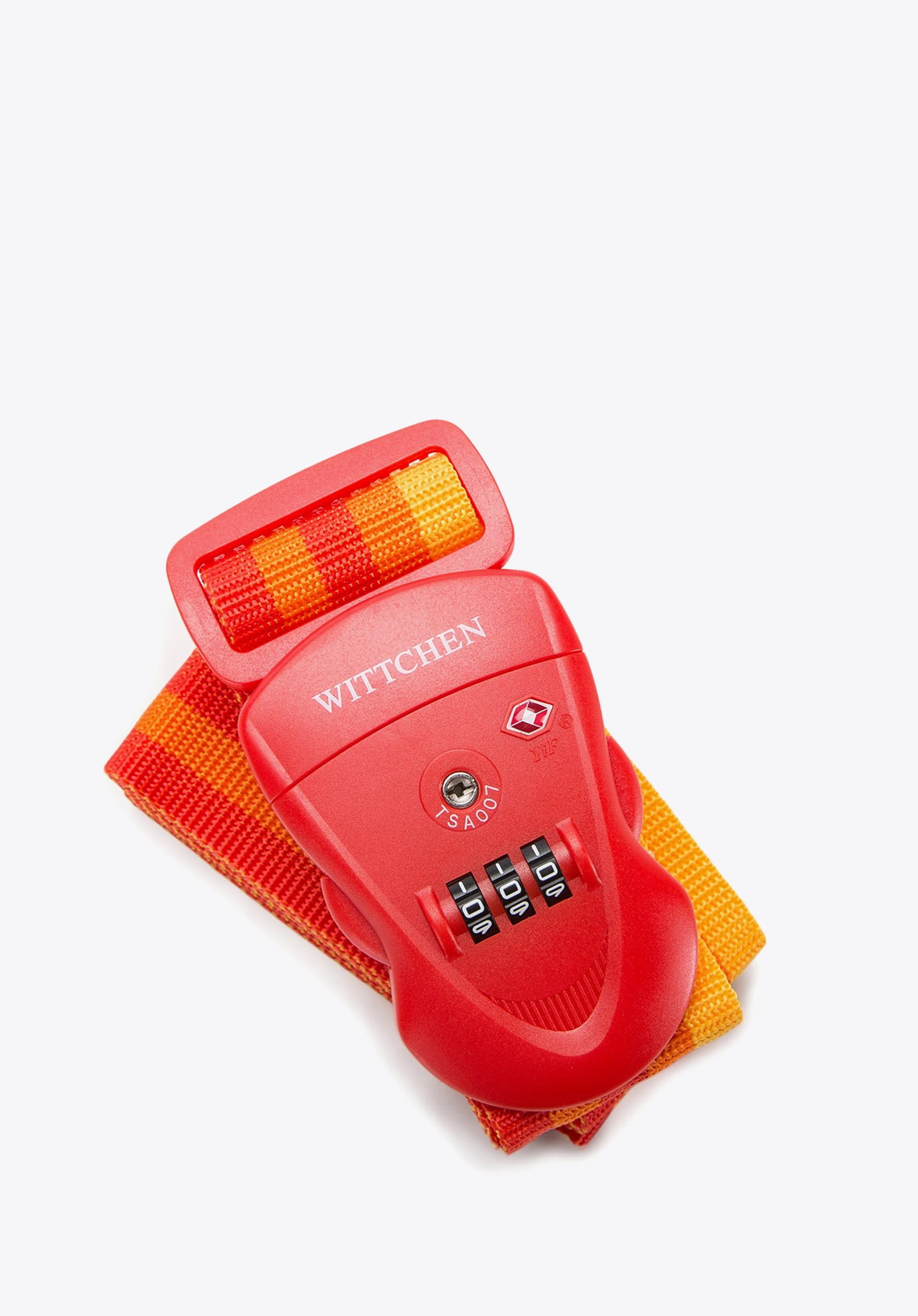 Pas zabezpieczający bagaż z zamkiem