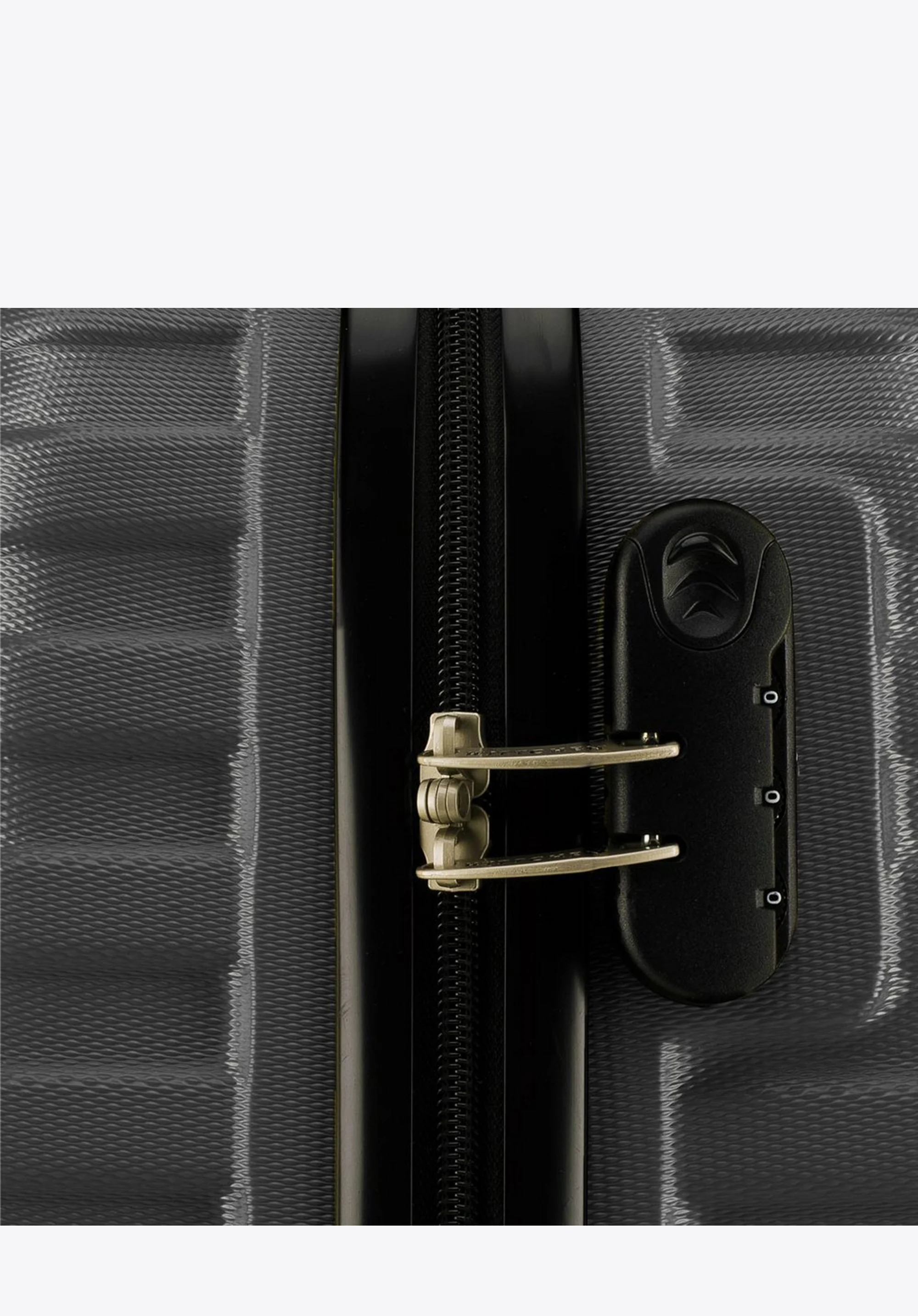 Walizka kabinowa z ABS-u w geometryczny deseń