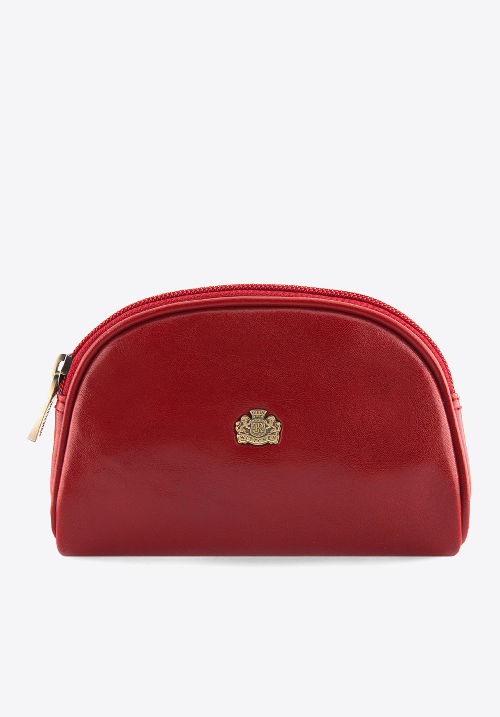 Kosmetyczka skórzana zaokrąglona